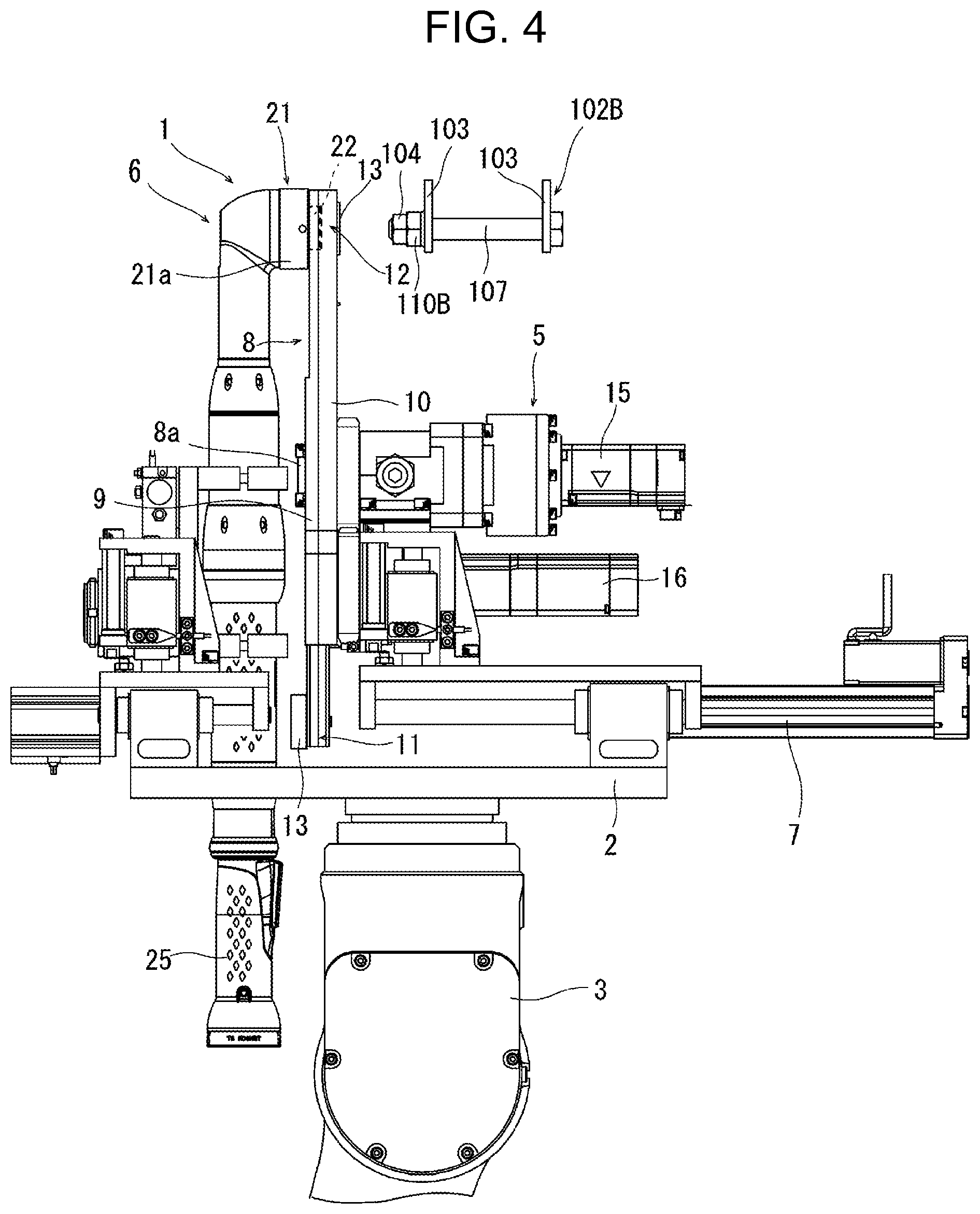 Patent US12304017 Figure 4 – Wheel alignment adjusting device