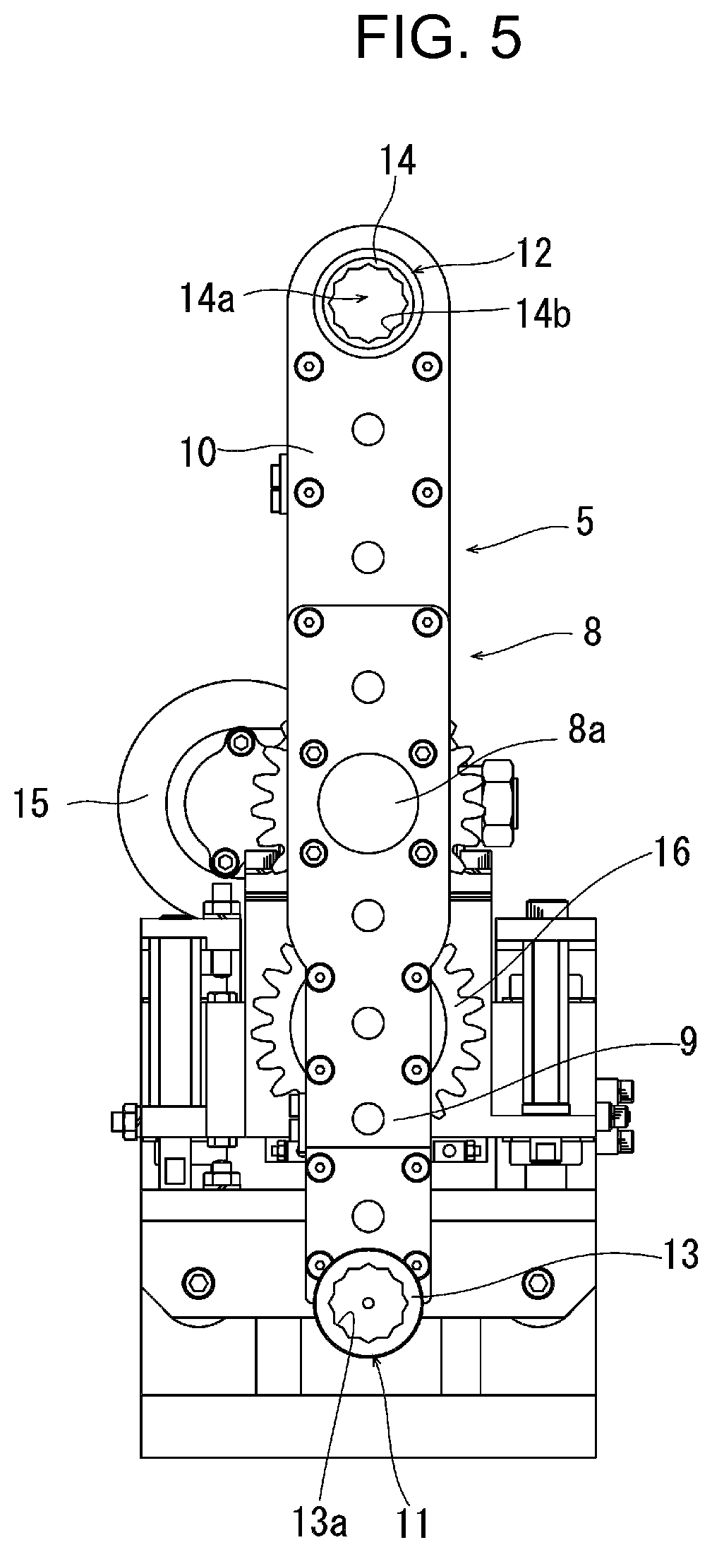 Patent US12304017 Figure 5 – Wheel alignment adjusting device