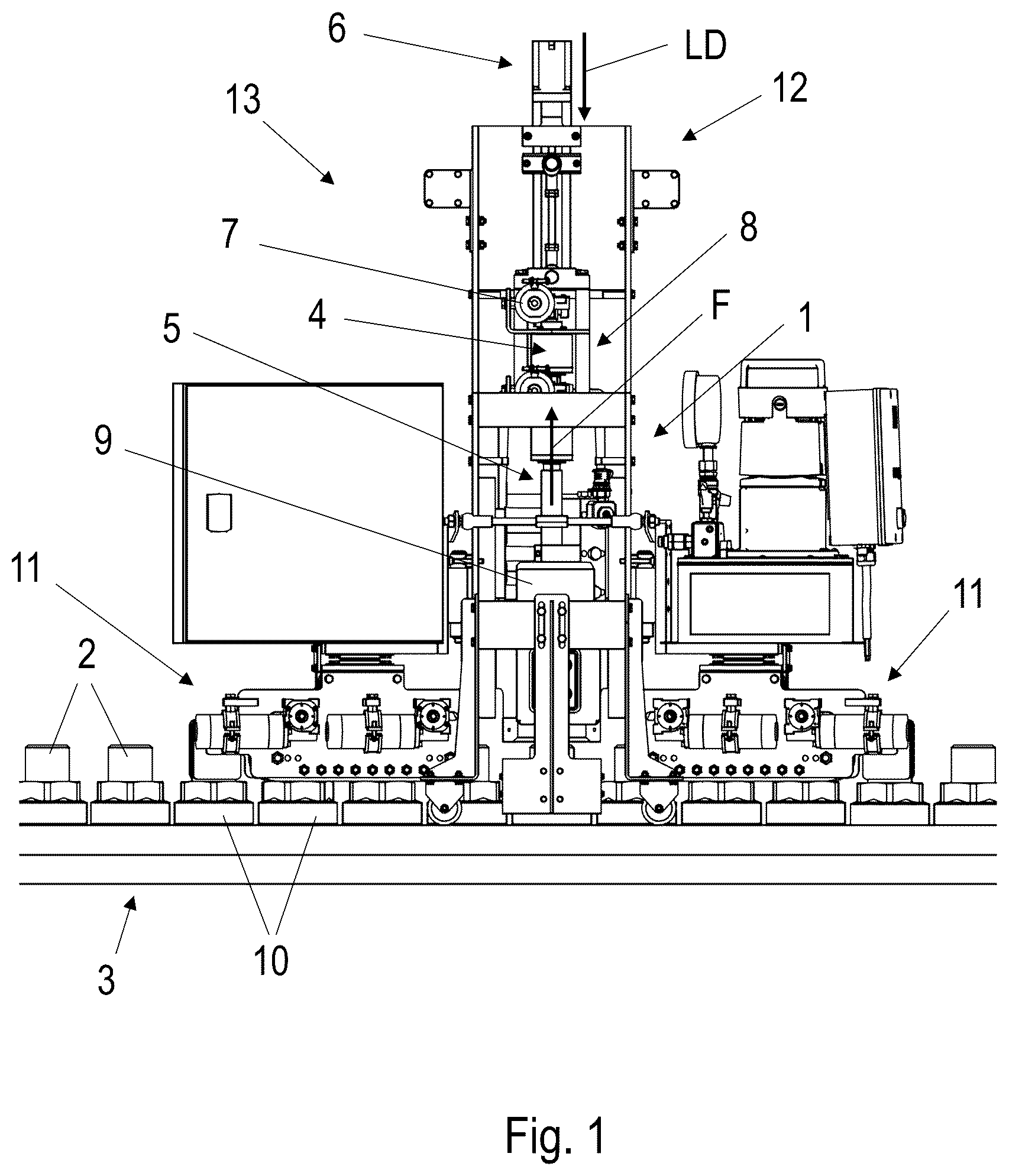 Patent US12304018 Figure 1 – Coupling unit for coupling a rotatable thread engagement means of a bolt elongation tool for elongating a bolt of a flange connection with the bolt