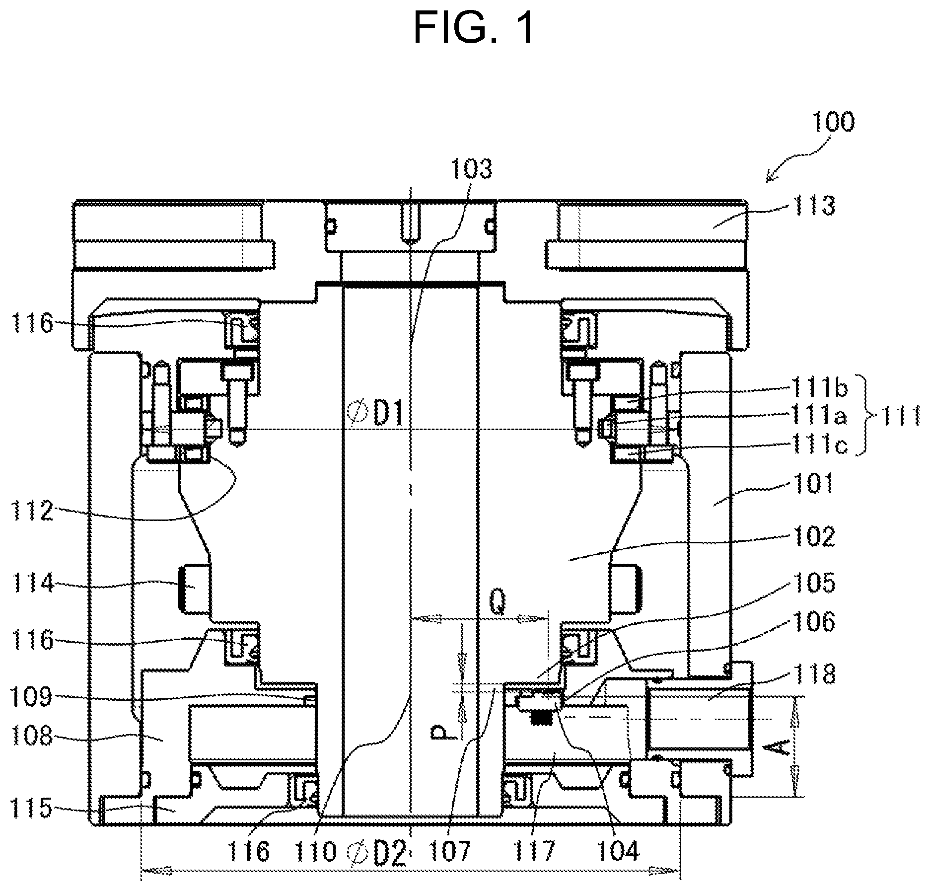 Patent US12304020 Figure 1 – Rotational positioning device