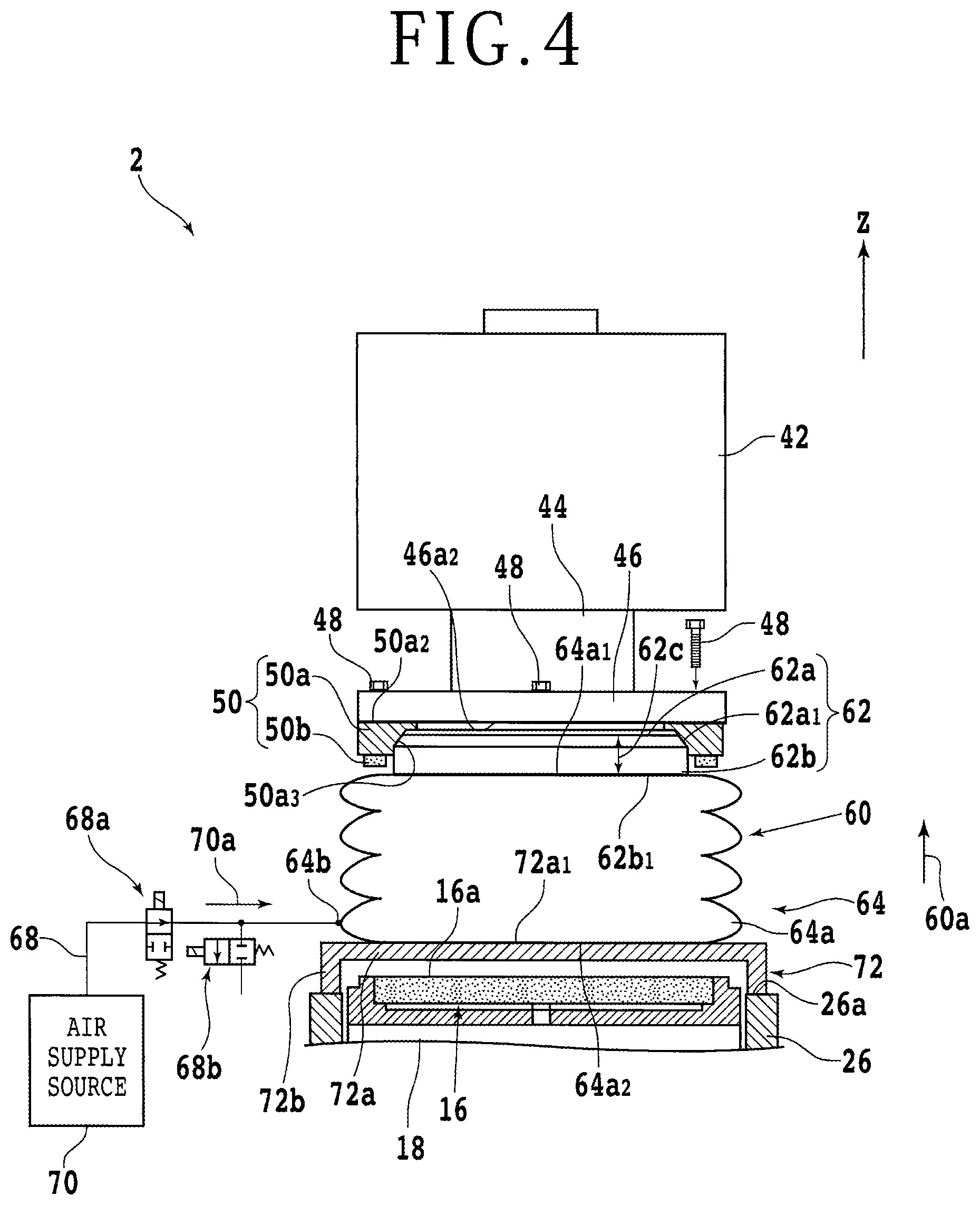 Patent US12304025 Figure 4 – Jig for mounting and dismounting processing tool