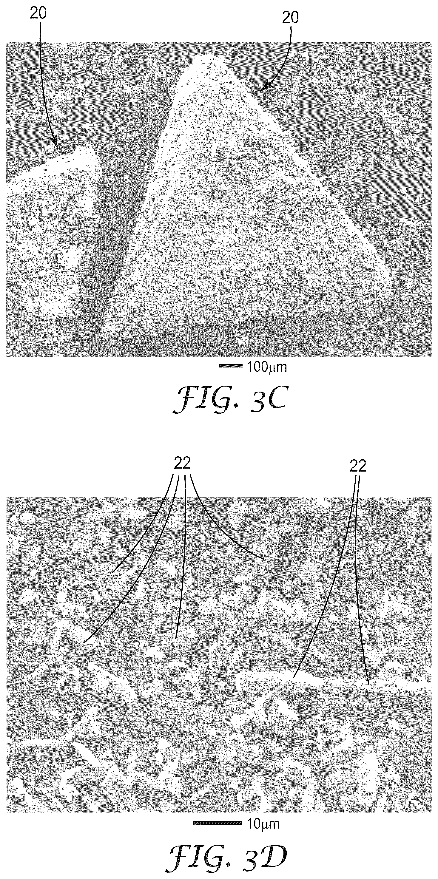 Patent US12304028 Figure 4 – Abrasive article with microparticle-coated abrasive grains