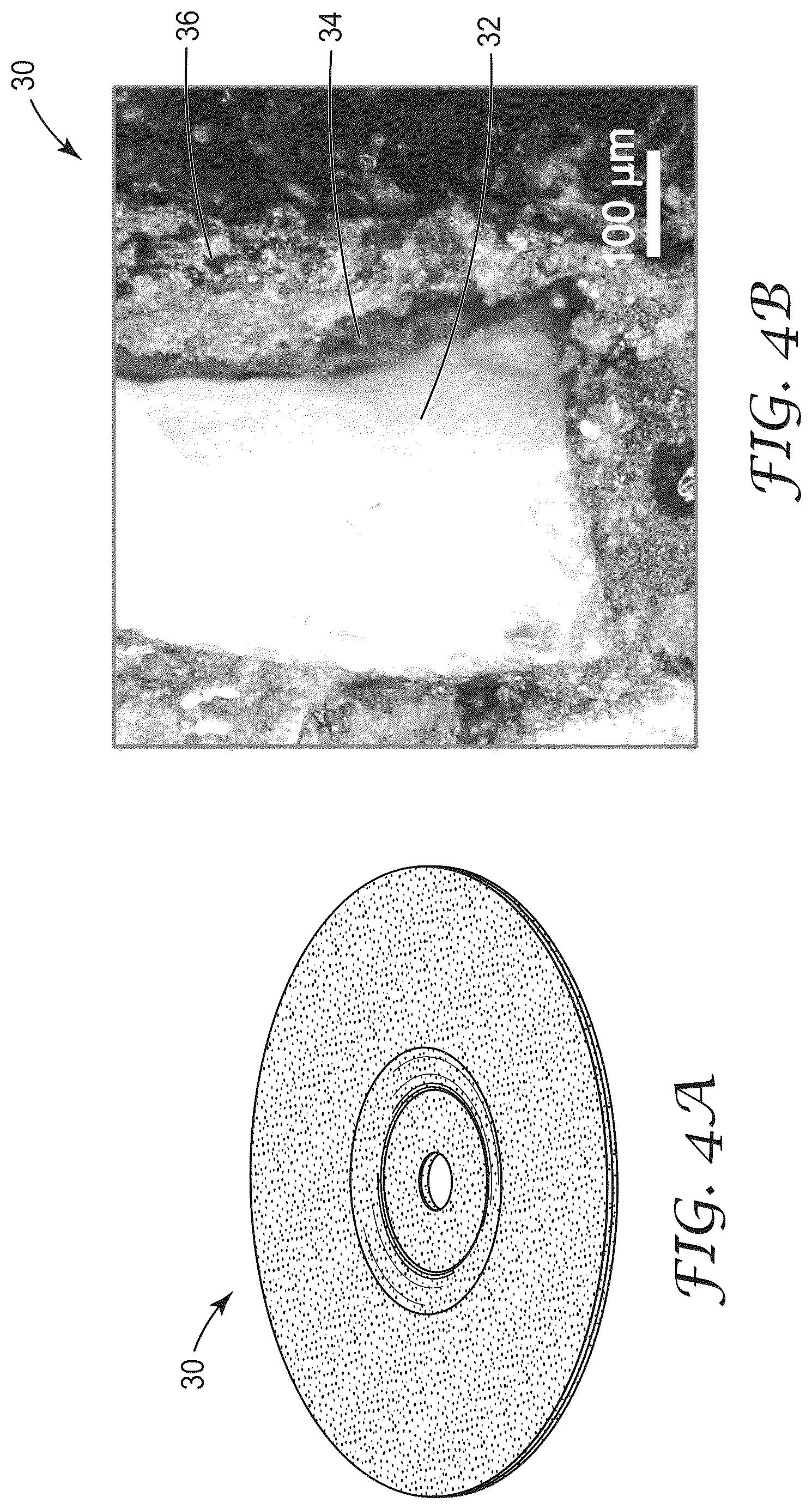 Patent US12304028 Figure 5 – Abrasive article with microparticle-coated abrasive grains