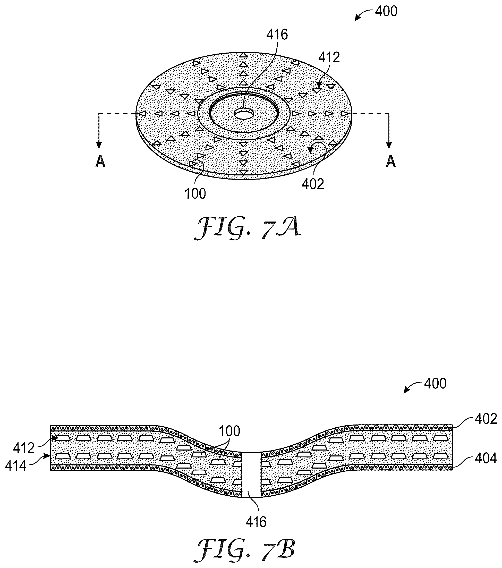Patent US12304028 Figure 8 – Abrasive article with microparticle-coated abrasive grains