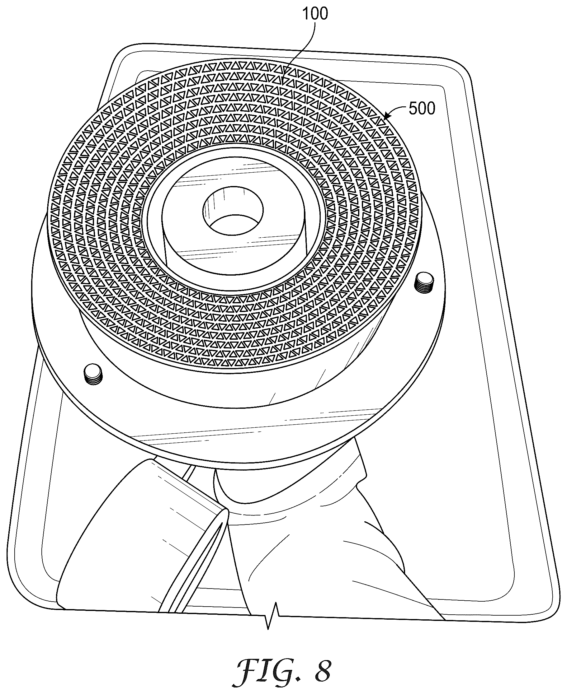 Patent US12304028 Figure 9 – Abrasive article with microparticle-coated abrasive grains