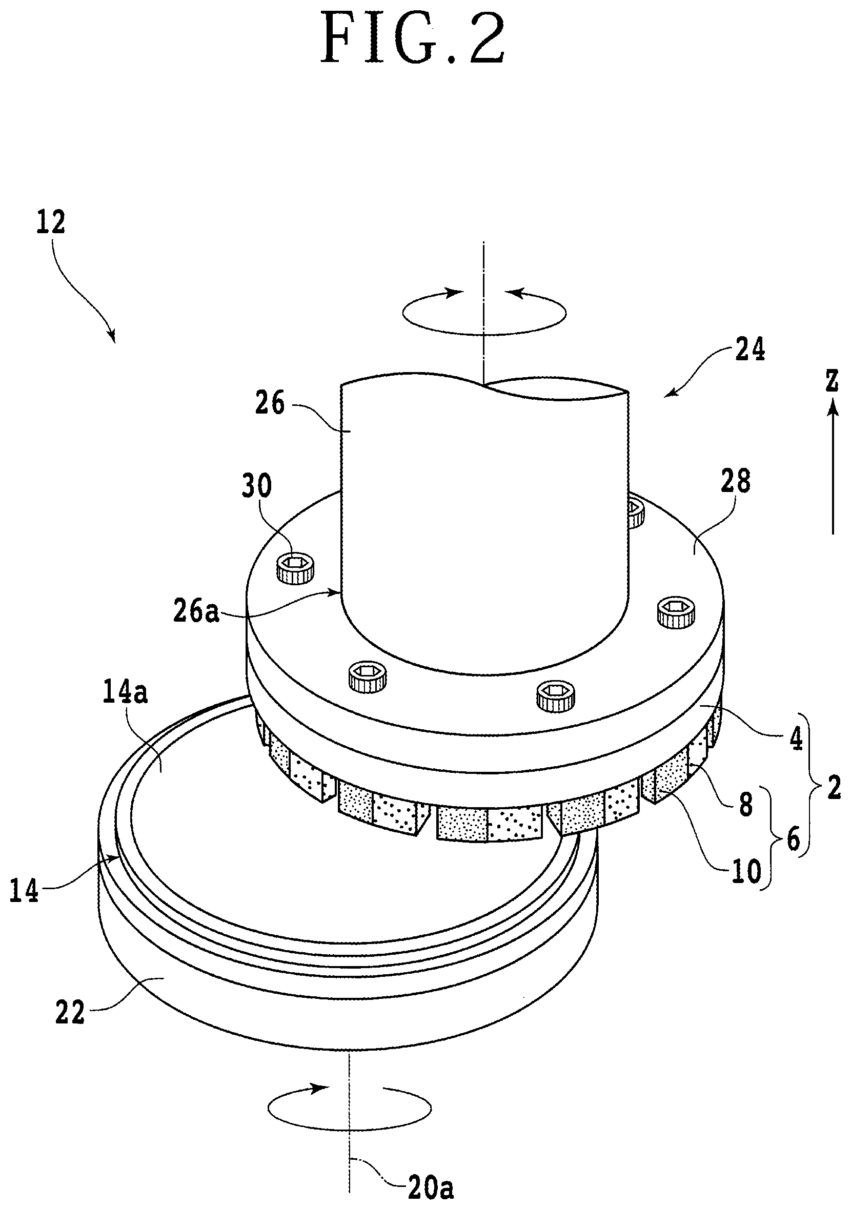 Patent US12304029 Figure 2 – Grinding wheel