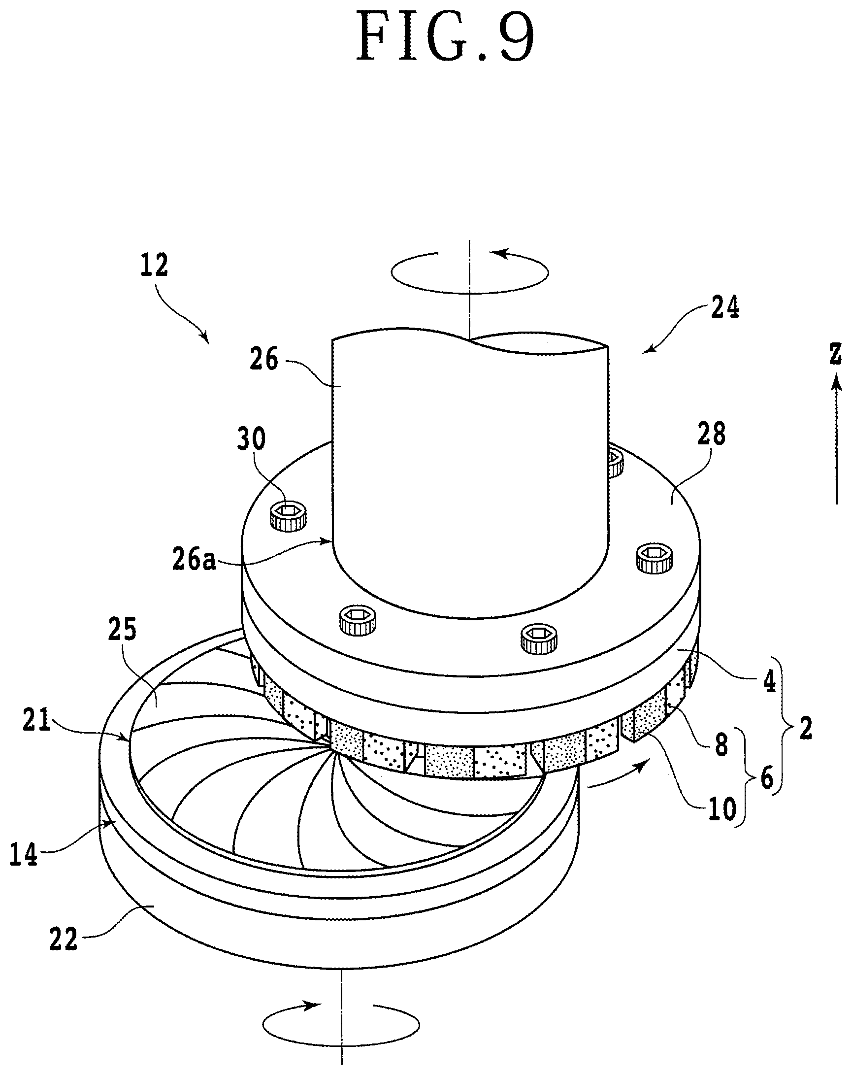 Patent US12304029 Figure 9 – Grinding wheel