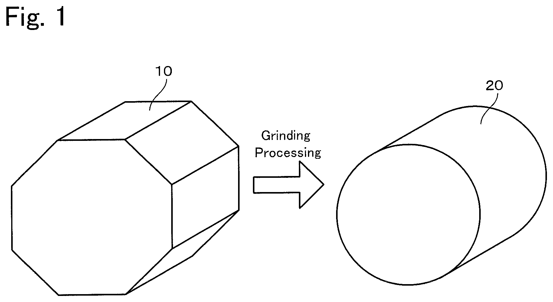Patent US12304030 Figure 1 – Method of manufacturing ground product and cup grinding stone