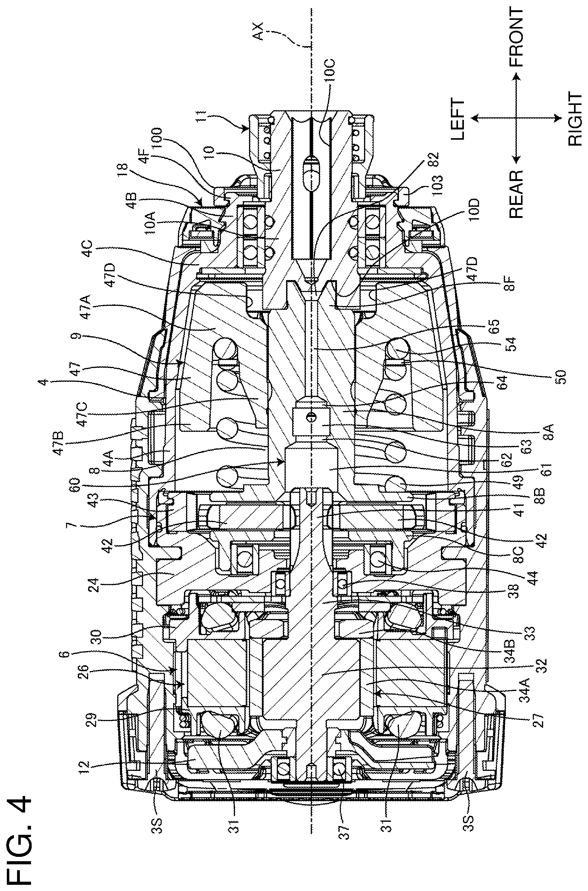 Patent US12304032 Figure 4 – Impact tool