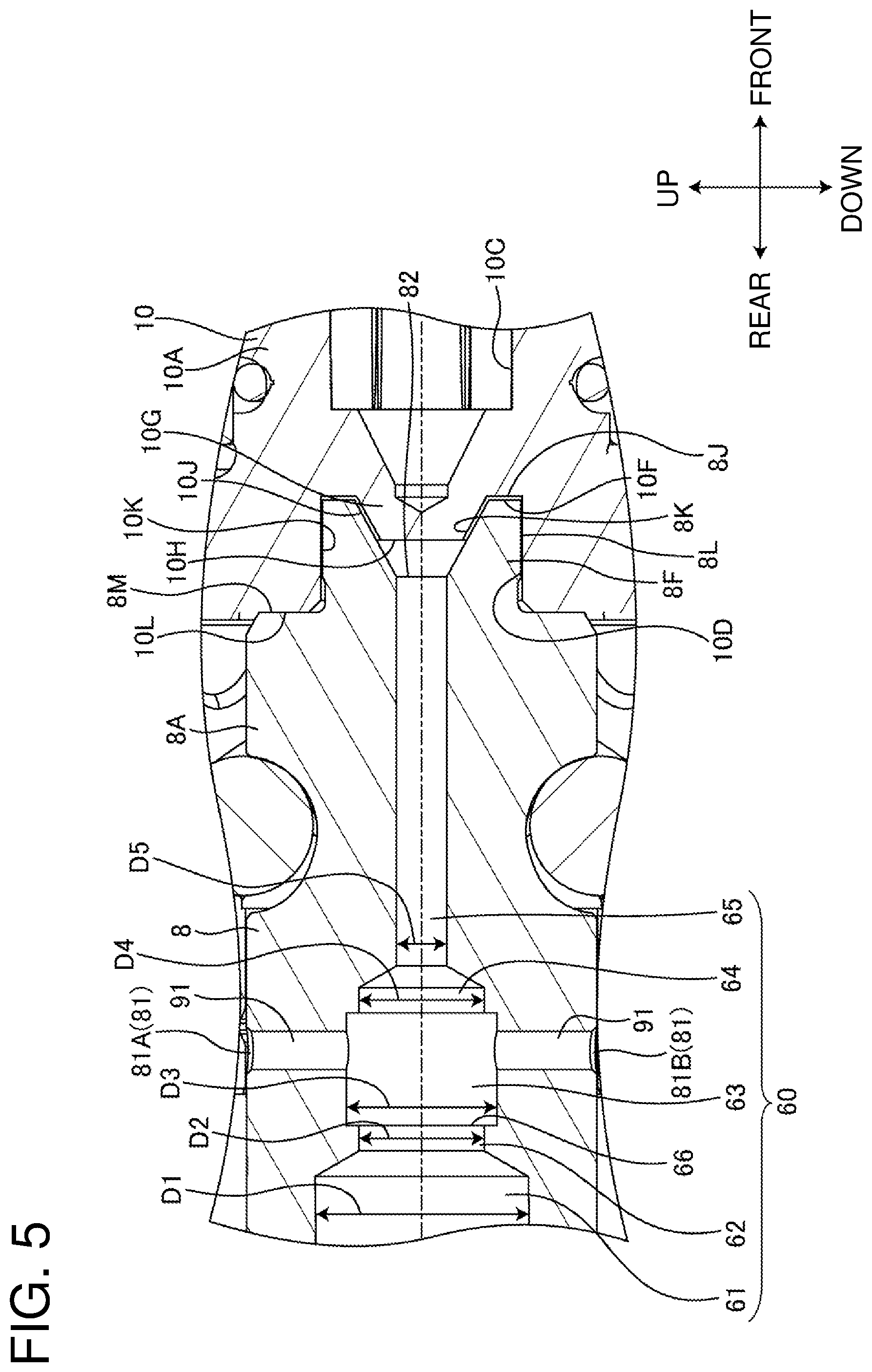 Patent US12304032 Figure 5 – Impact tool