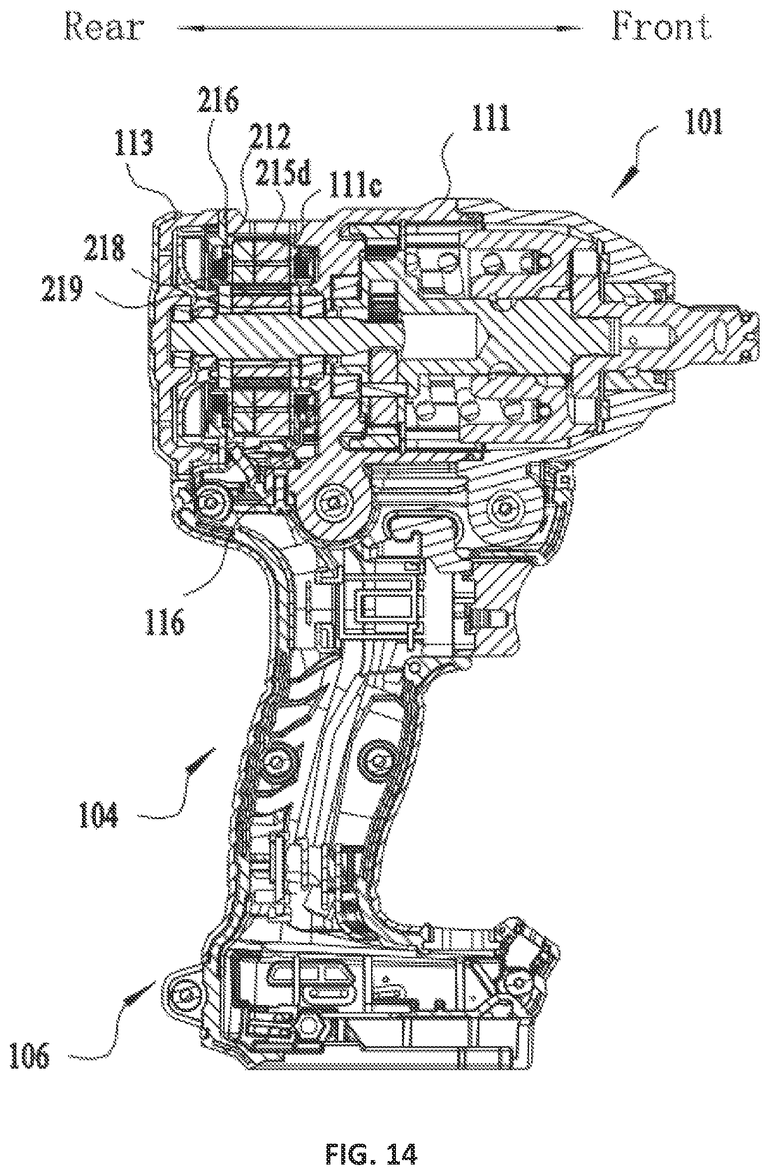 Patent US12304033 Figure 14 – Handheld power tool