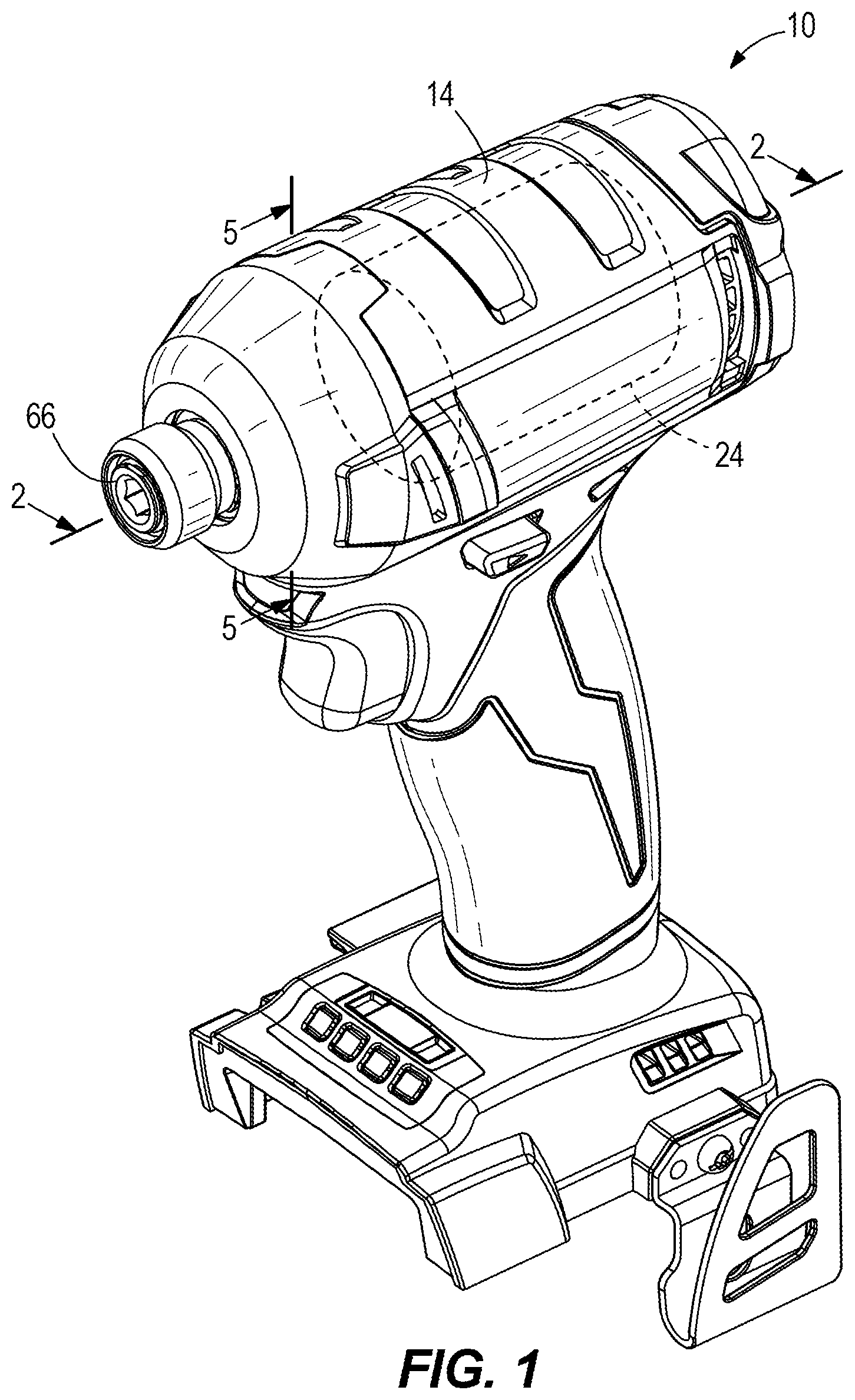 Patent US12304034 Figure 1 – Impact tool with collapsible member to compensate for thermal expansion