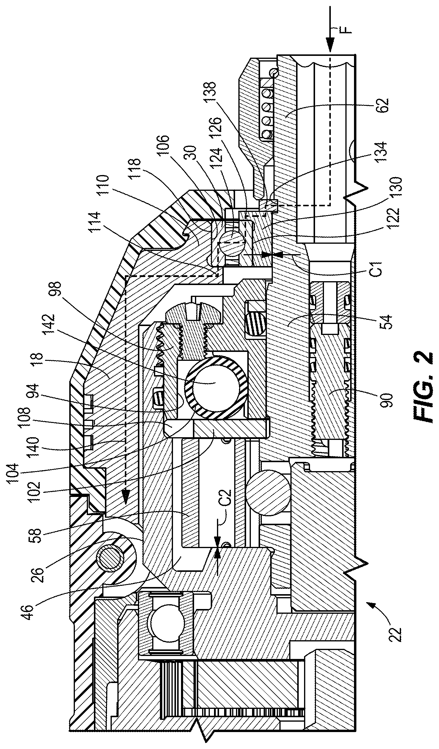Patent US12304034 Figure 2 – Impact tool with collapsible member to compensate for thermal expansion
