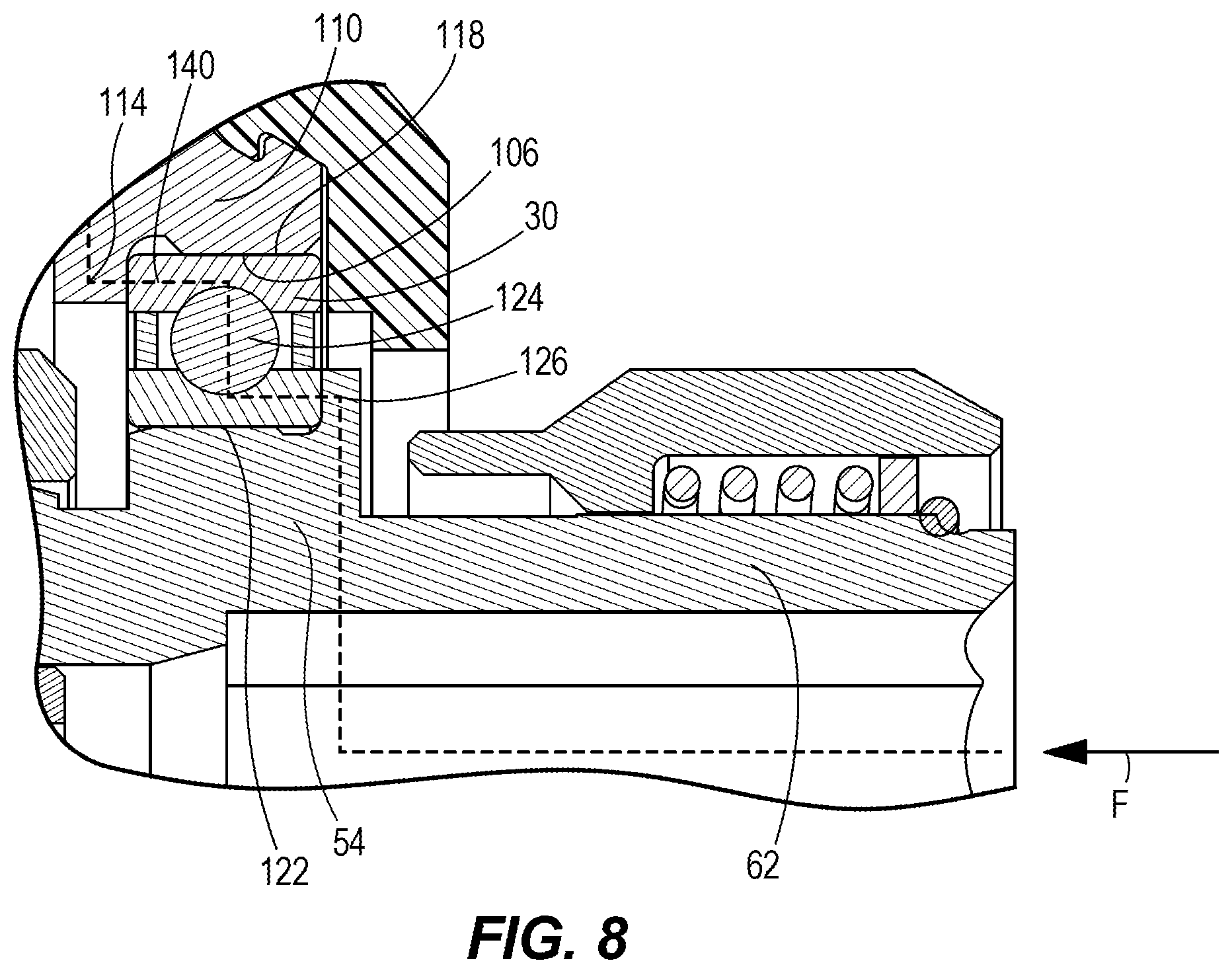Patent US12304034 Figure 6 – Impact tool with collapsible member to compensate for thermal expansion