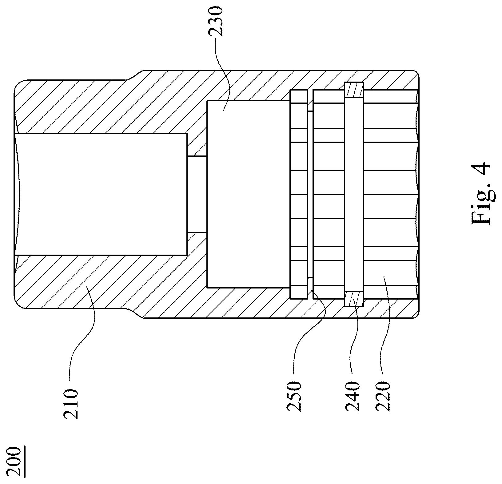 Patent US12304036 Figure 4 – Sleeve structure and working tool assembly