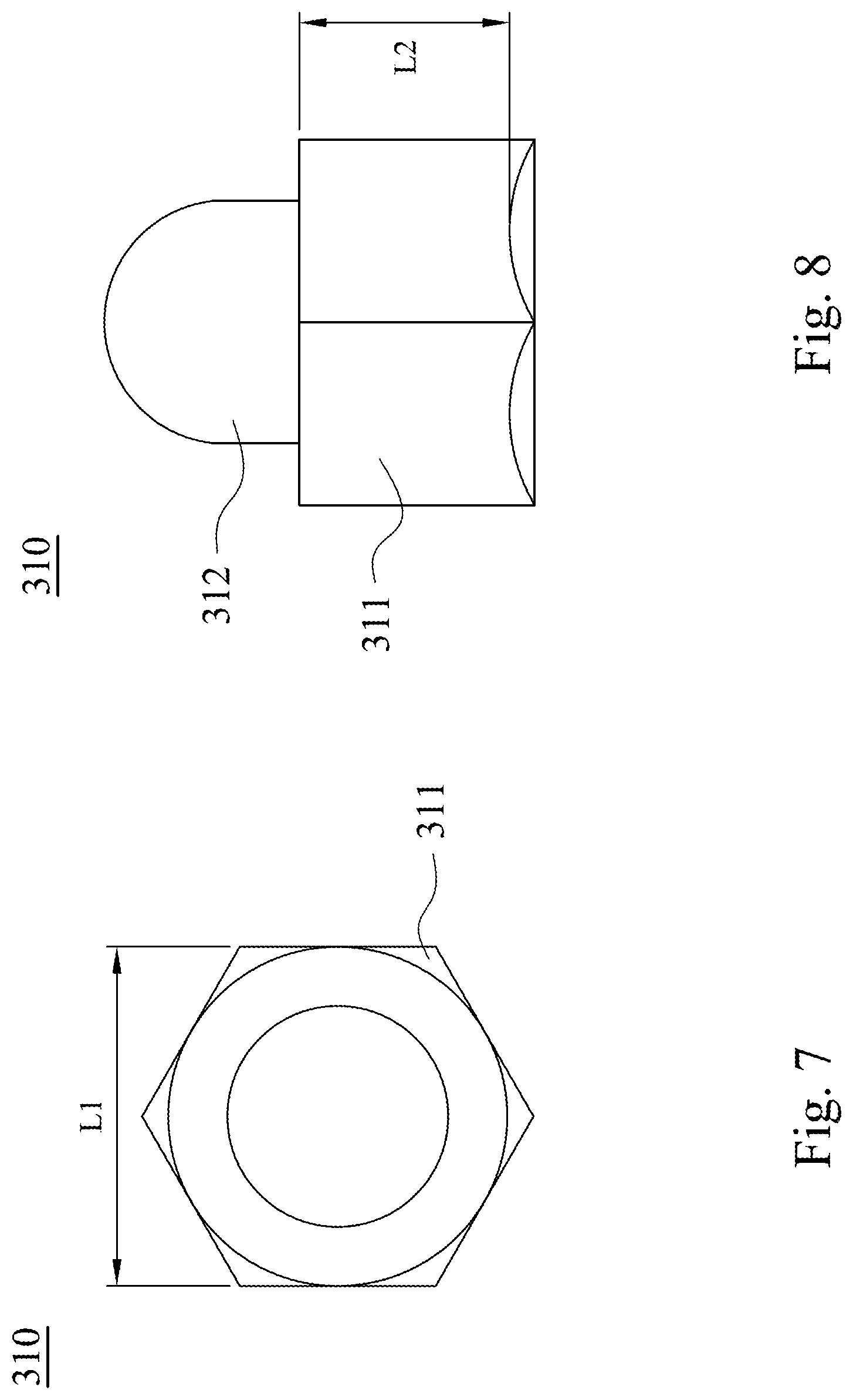 Patent US12304036 Figure 7 – Sleeve structure and working tool assembly