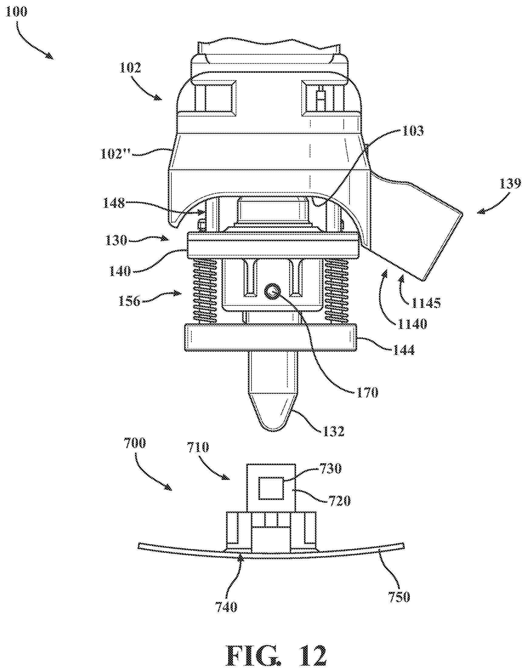 Patent US12304041 Figure 10 – Retainer installation tool