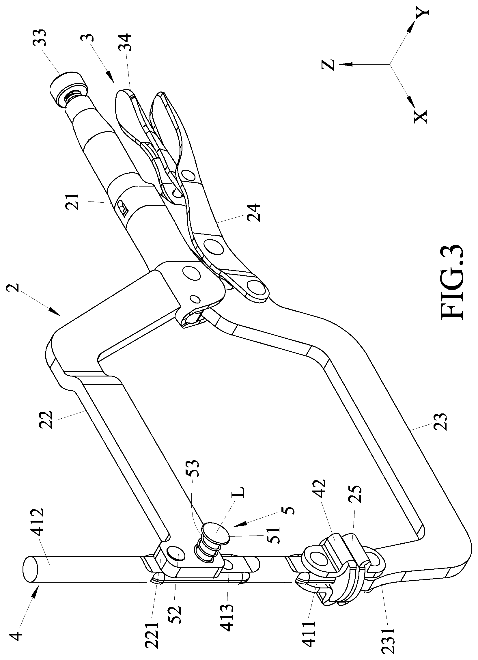 Patent US12304042 Figure 3 – Locking pliers