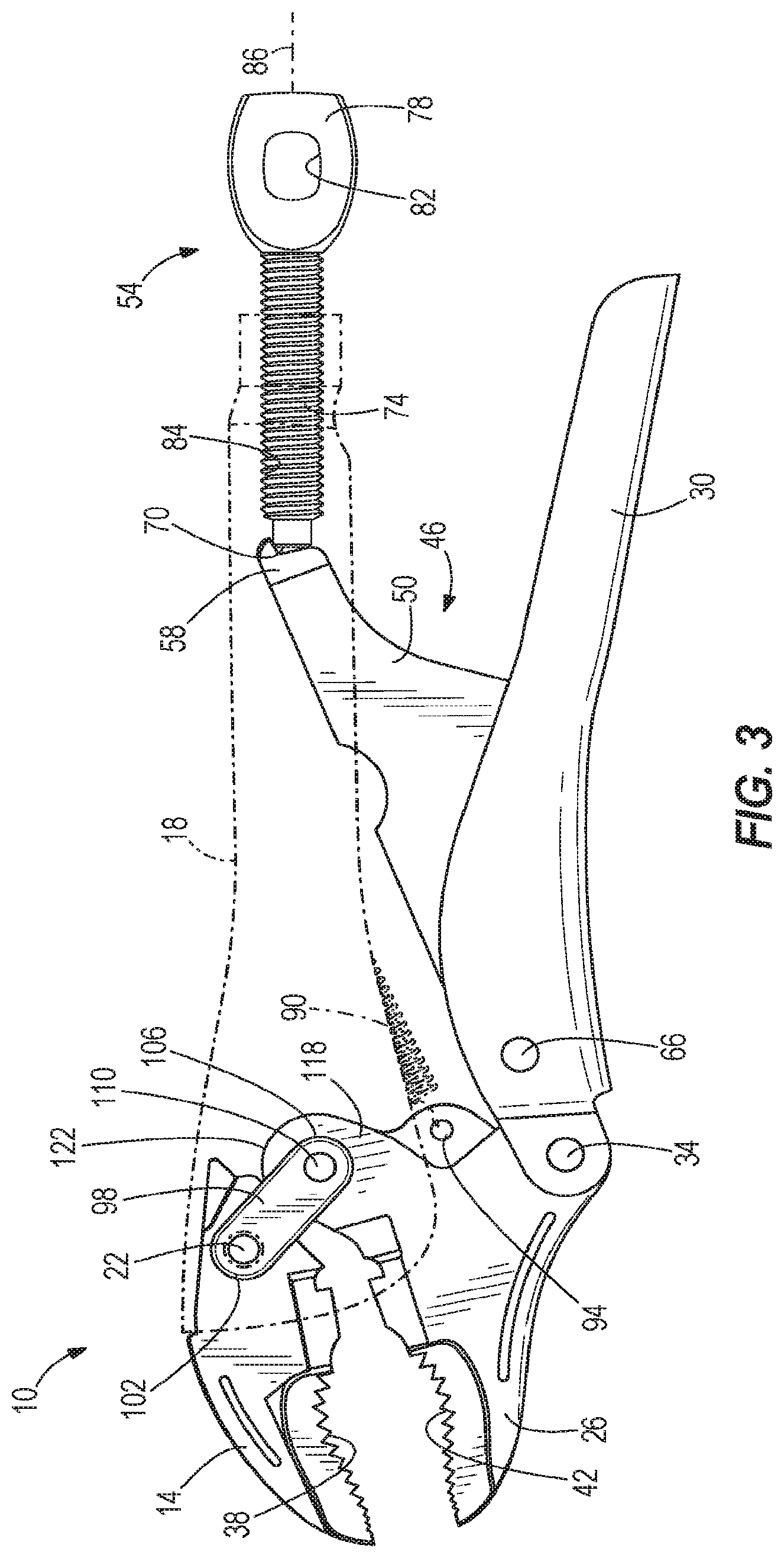 Patent US12304043 Figure 3 – Locking pliers