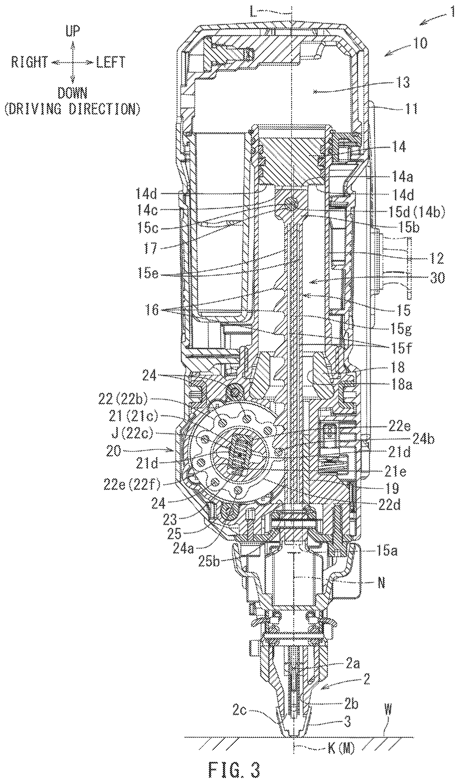 Patent US12304044 Figure 3 – Driving tool