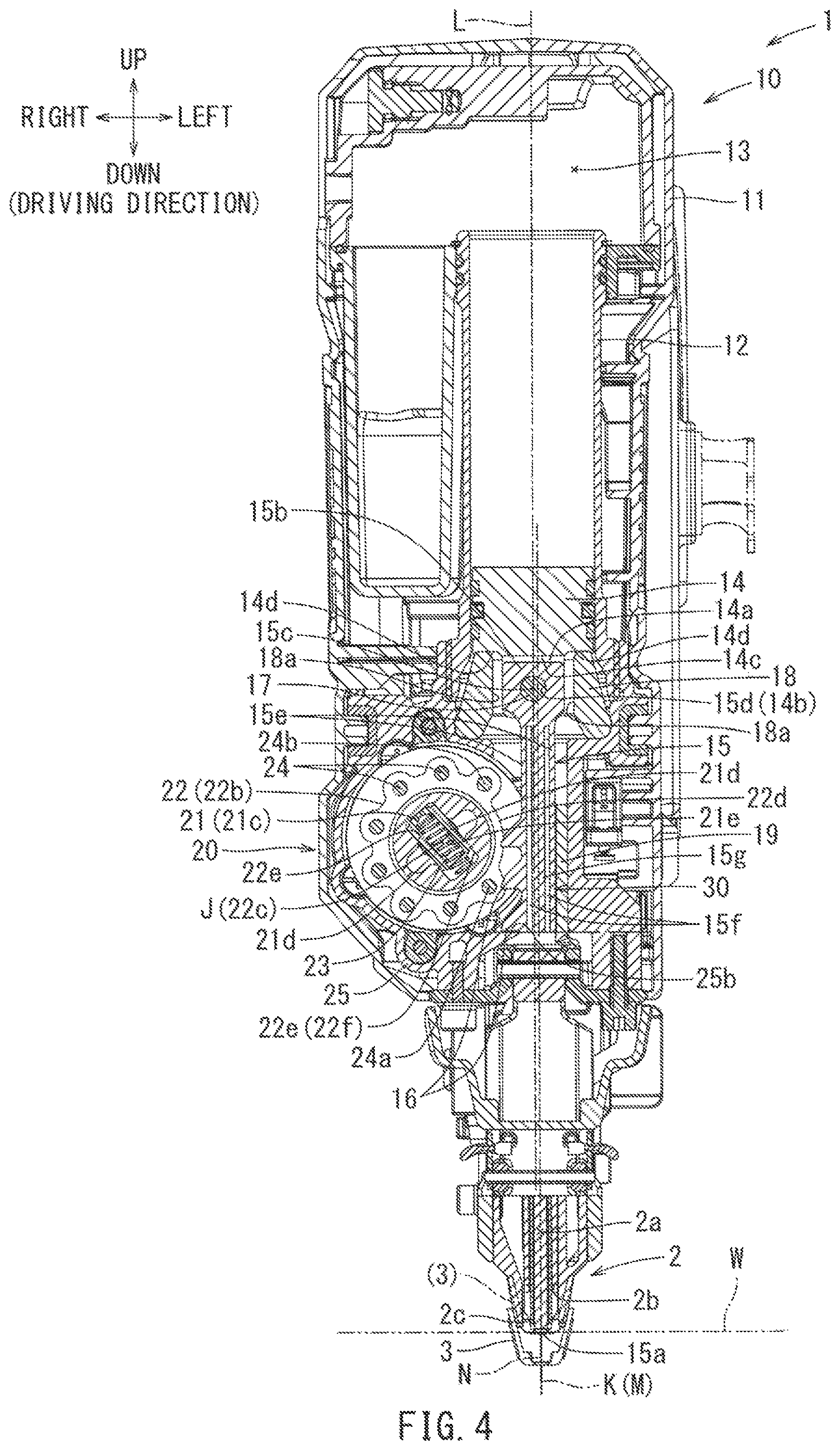 Patent US12304044 Figure 4 – Driving tool
