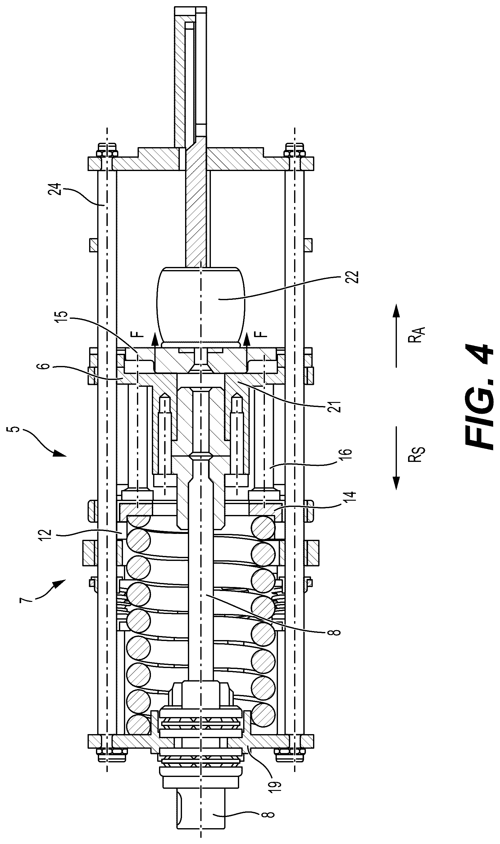 Patent US12304045 Figure 4 – Electrically-mechanically operated tool for driving fasteners