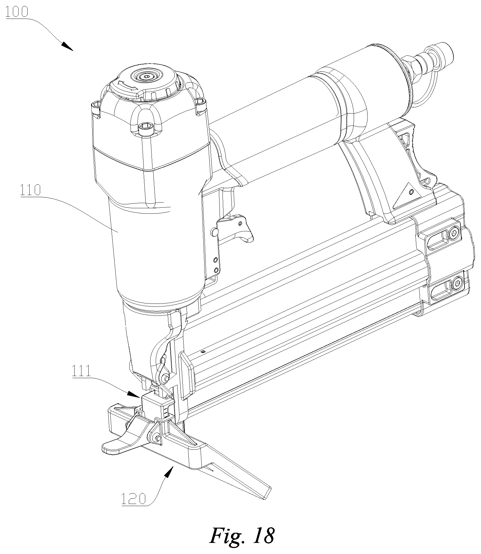Patent US12304046 Figure 13 – Nailing device