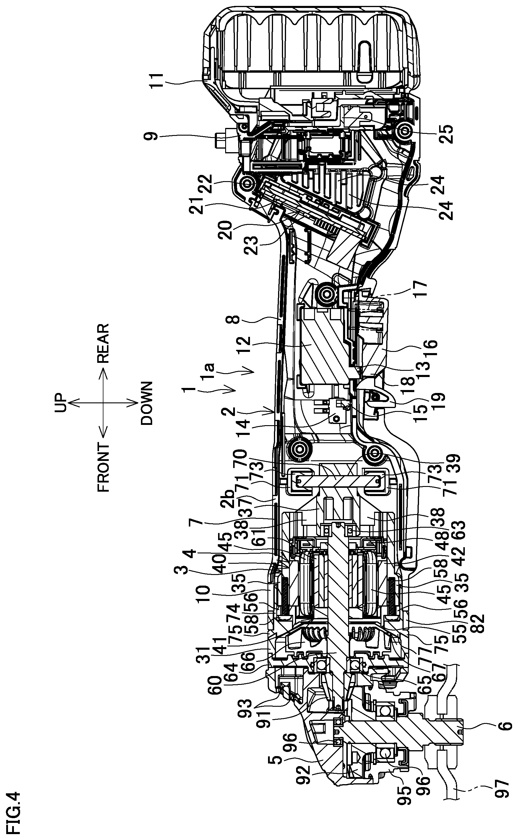 Patent US12304052 Figure 4 – Electric power tool