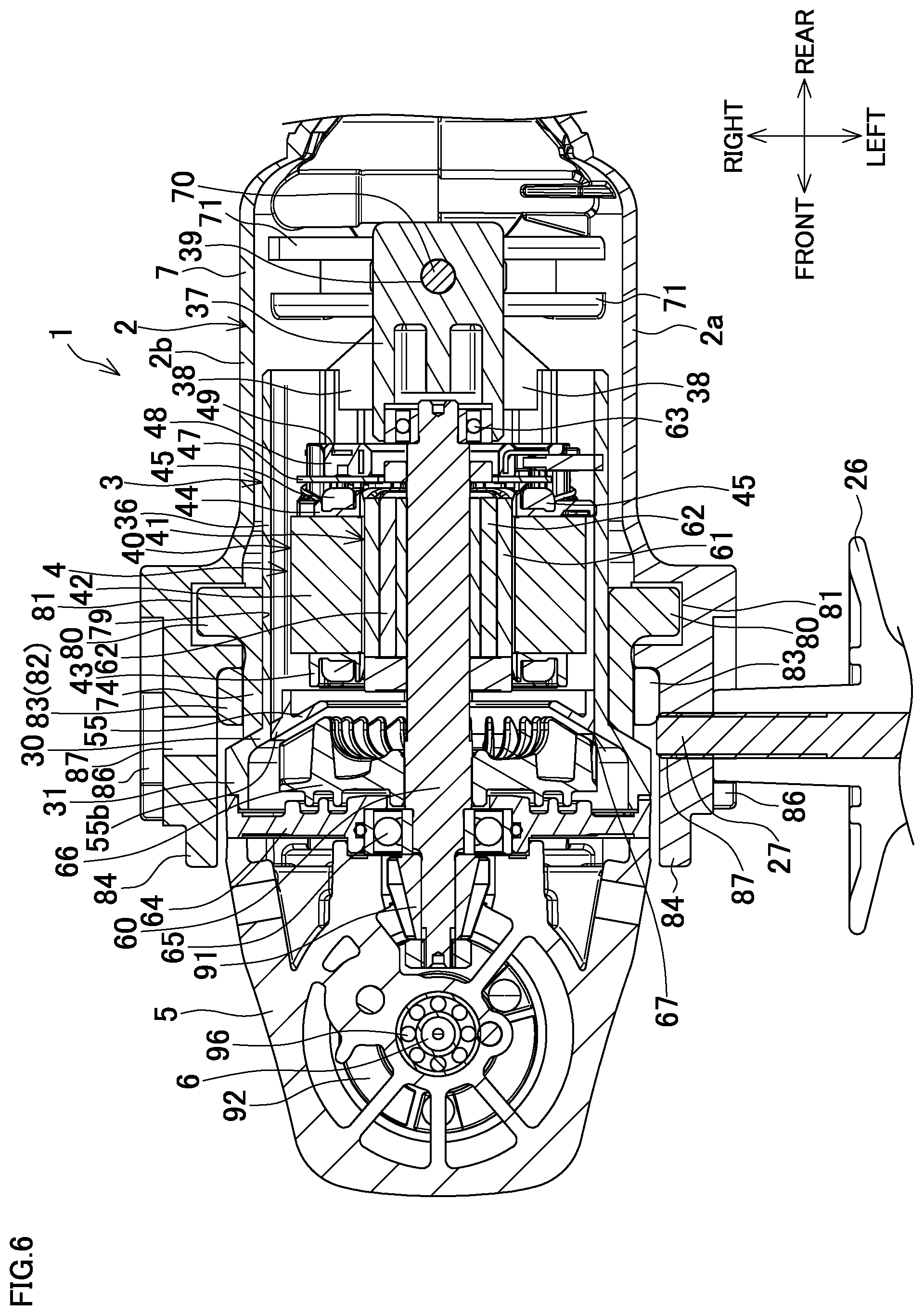 Patent US12304052 Figure 6 – Electric power tool