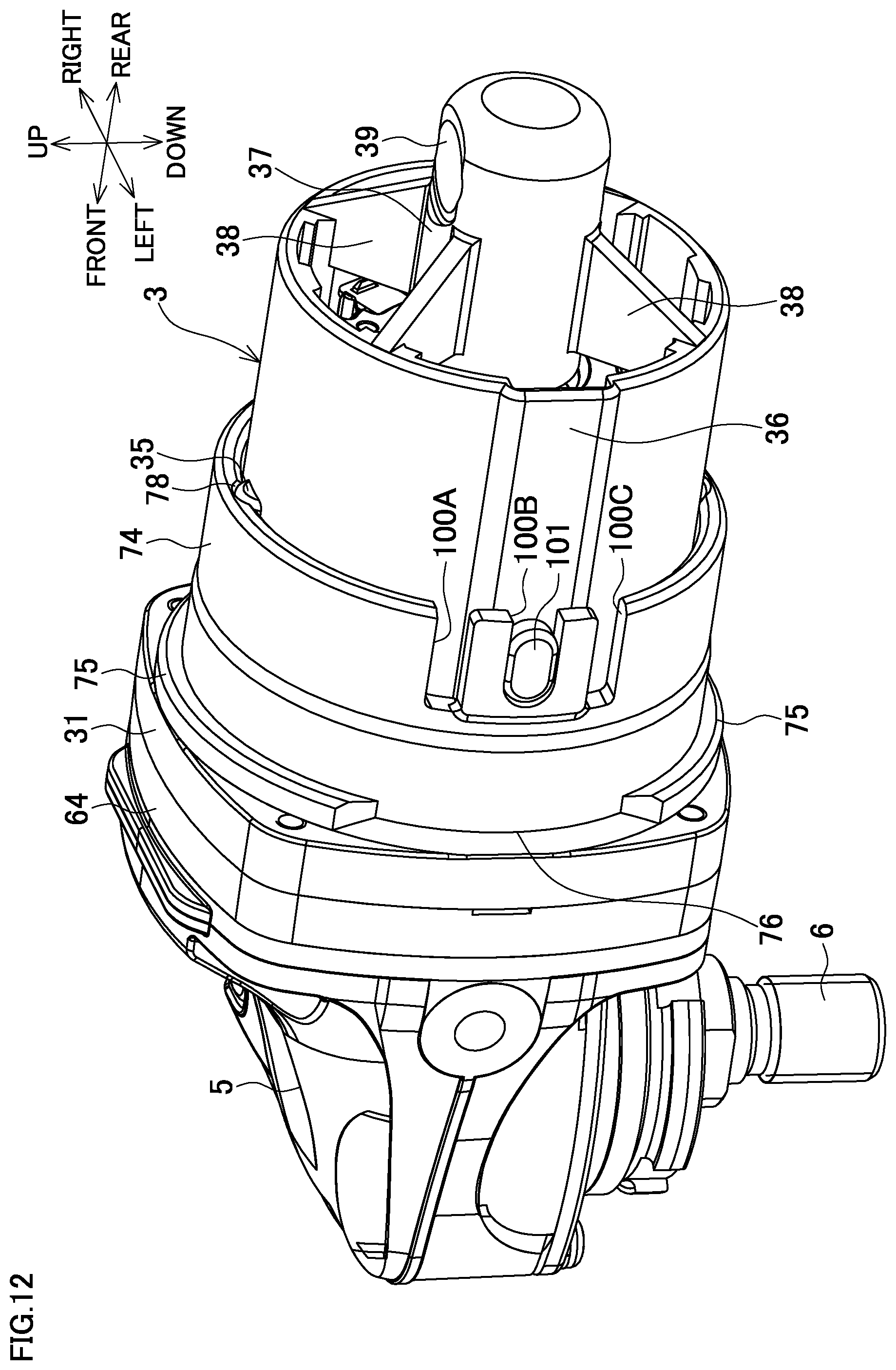 Patent US12304052 Figure 12 – Electric power tool