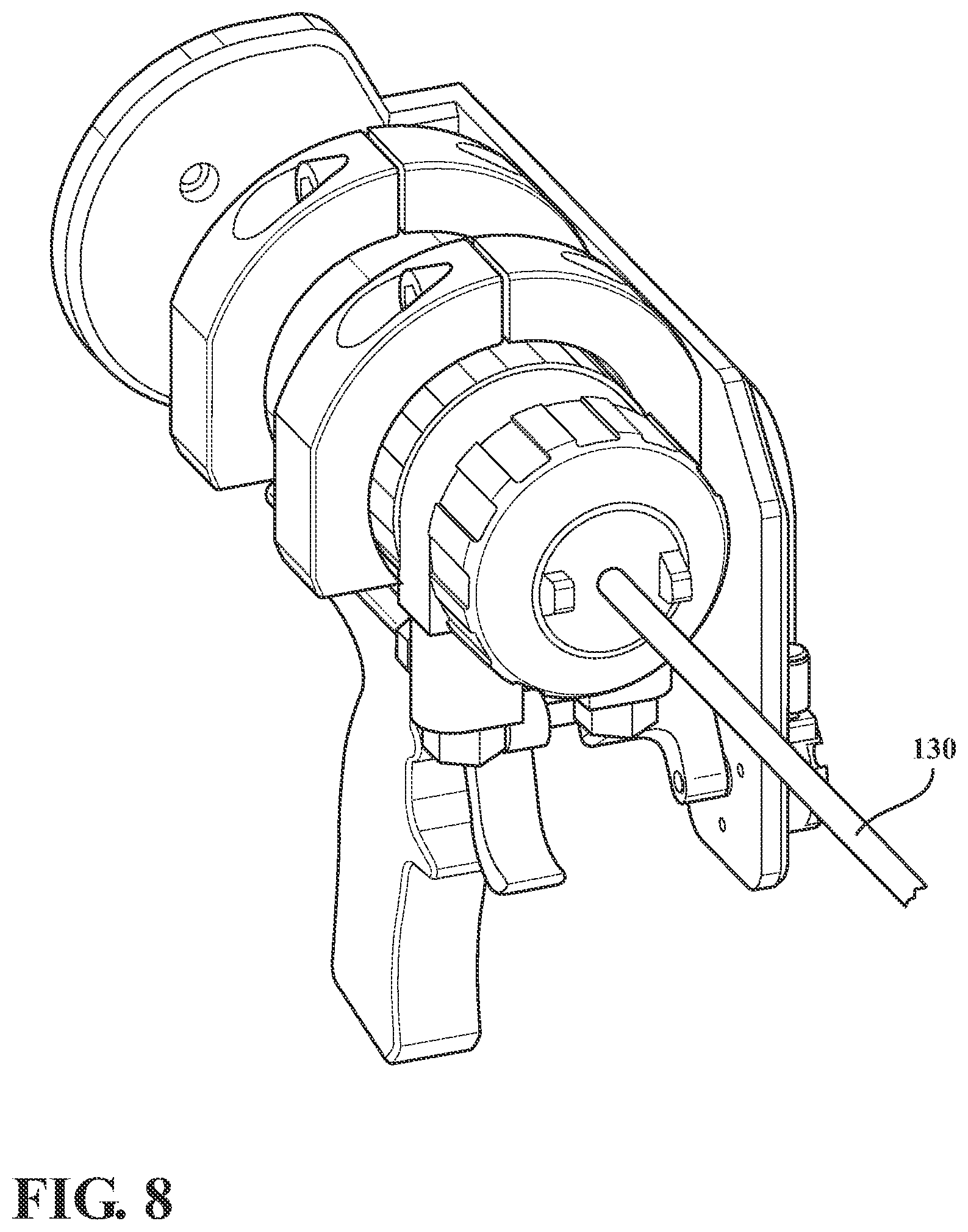 Patent US12304055 Figure 8 – Remote spray foam system for polyurethane insulation foam