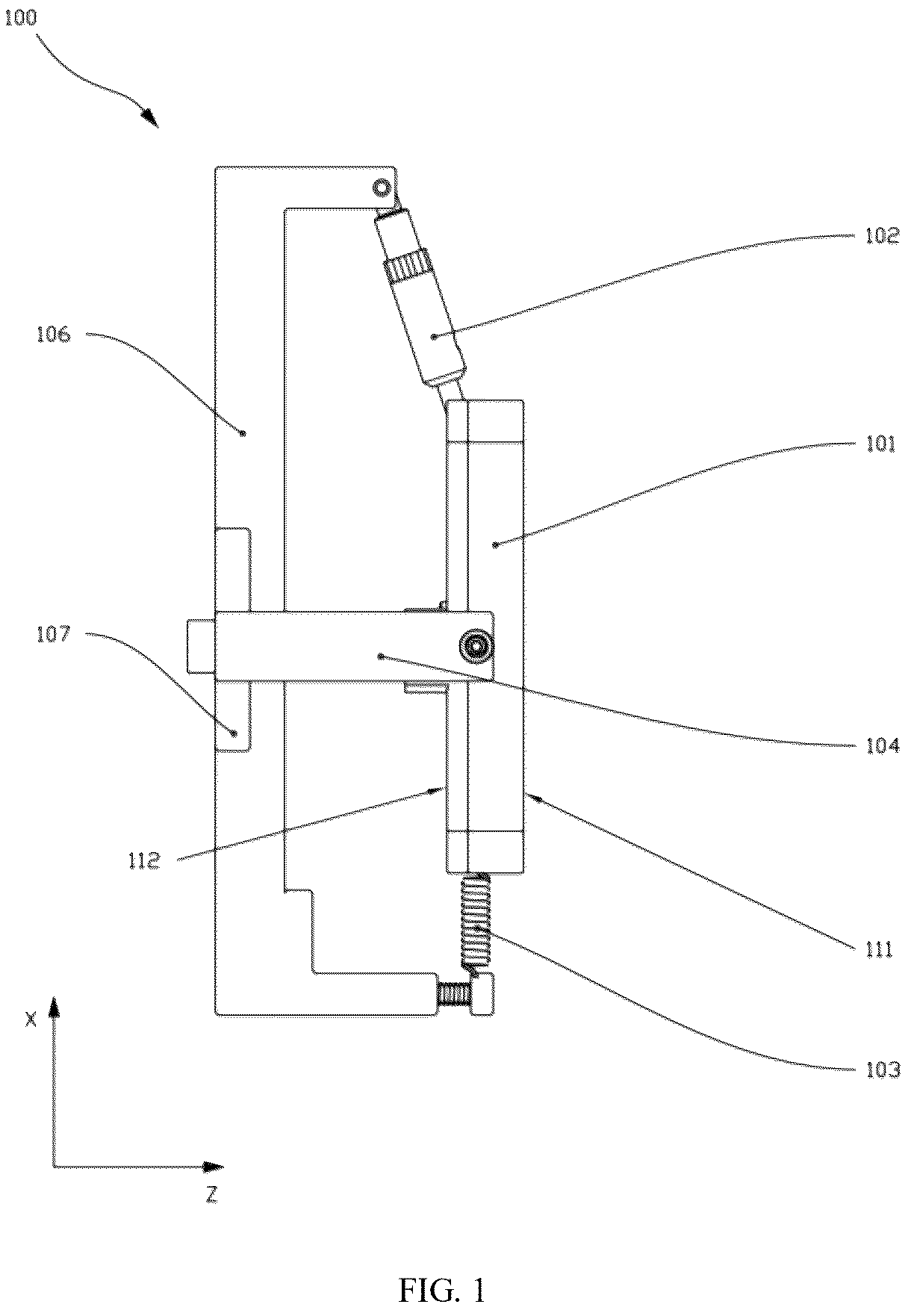 Patent US12304059 Figure 1 – Grasping device, robot grasping jaw and robot