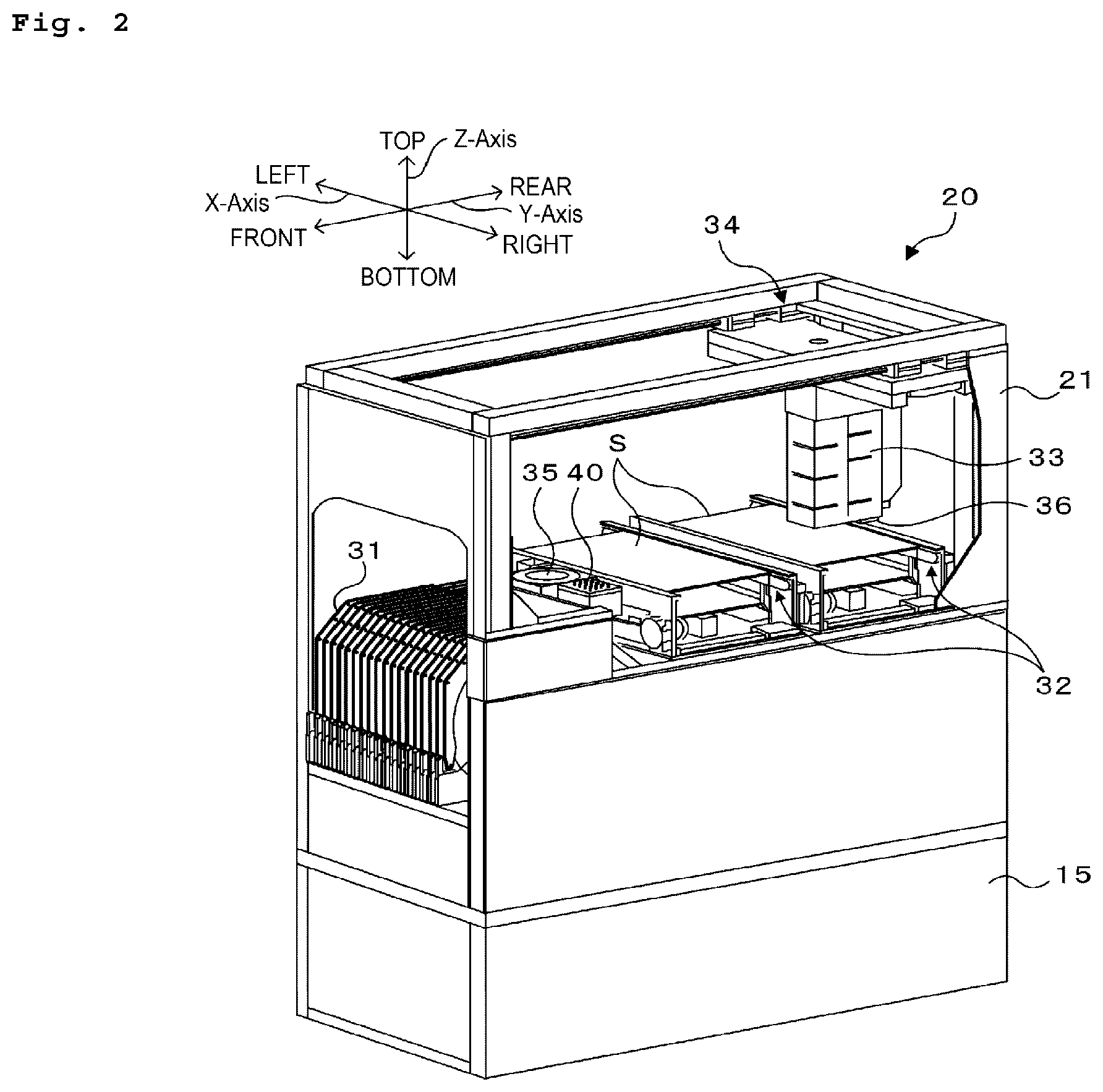 Patent US12304060 Figure 2 – Nozzle replacement table unit