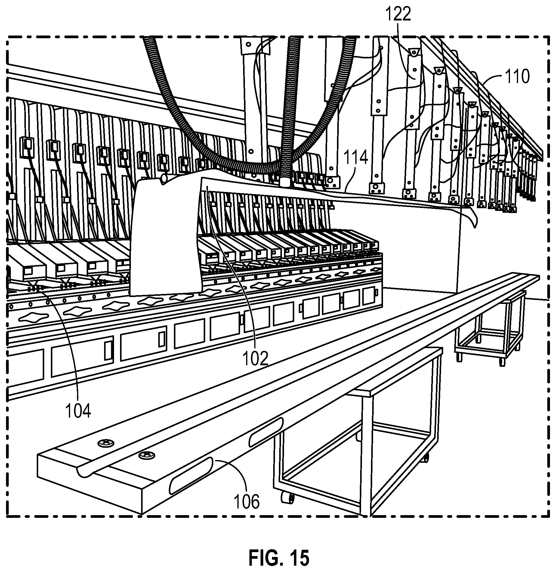 Patent US12304062 Figure 9 – Part transfer system