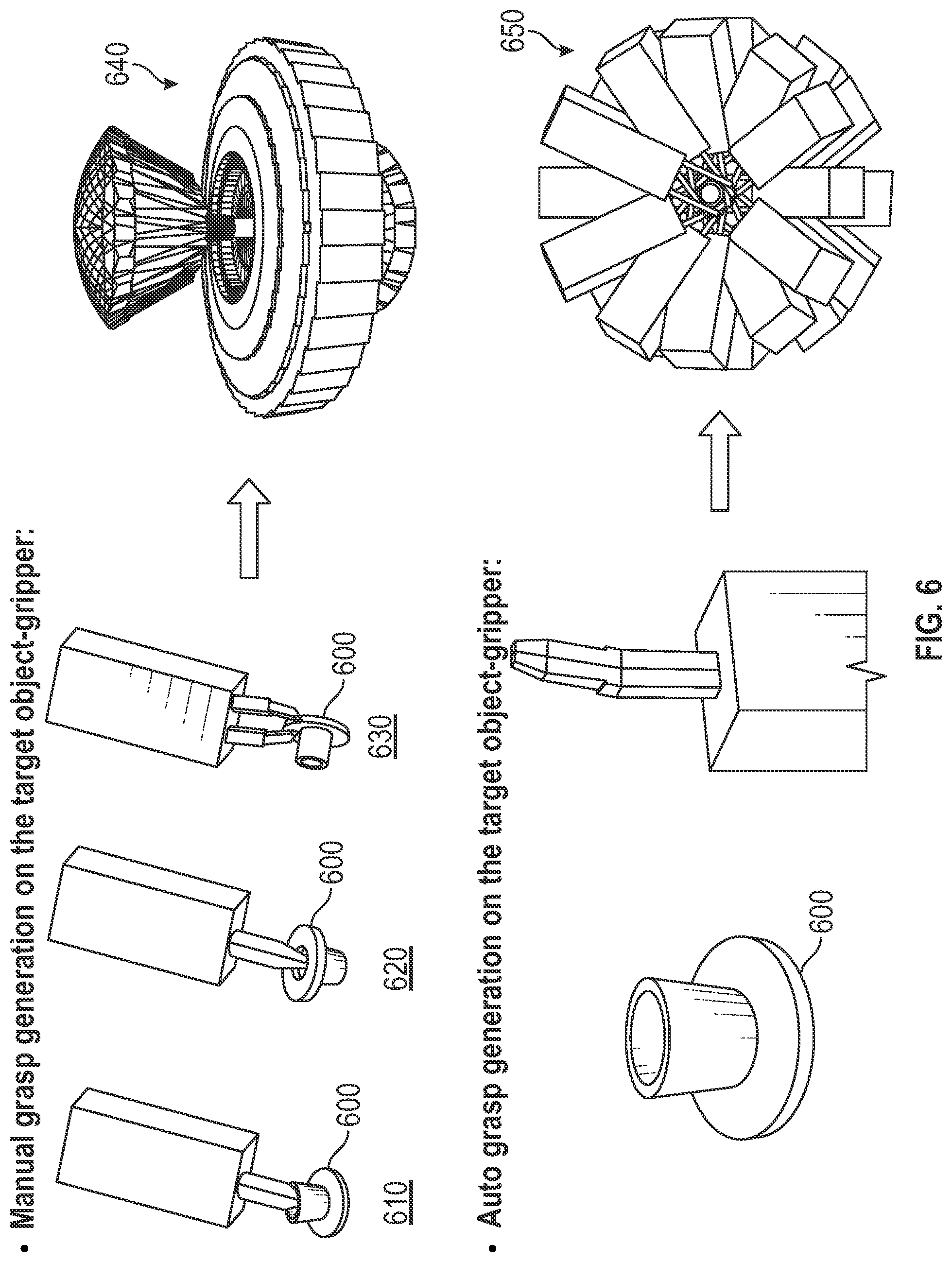 Patent US12304066 Figure 6 – Automatic gripper fingertip design to reduce leftover in random bin picking applications