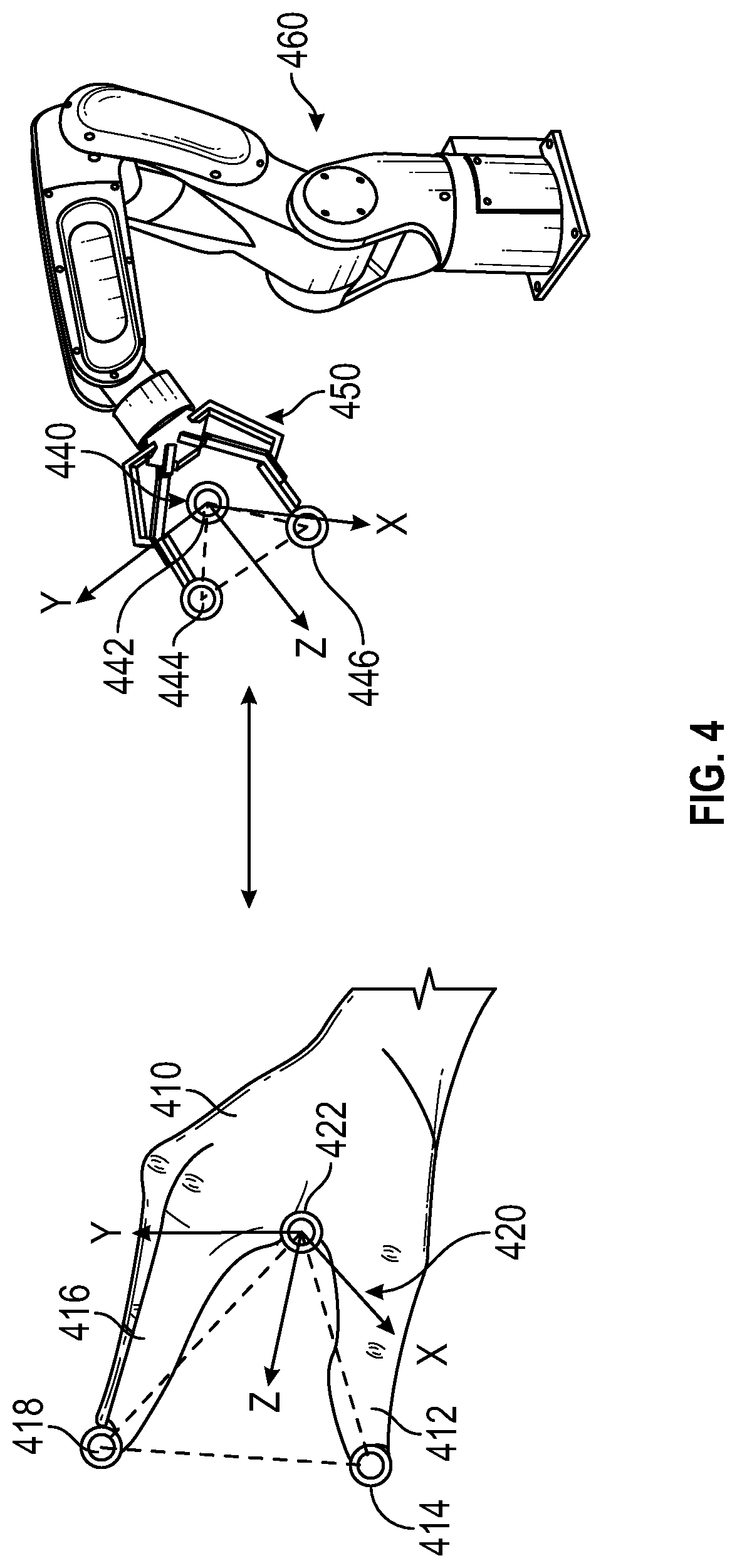Patent US12304070 Figure 4 – Grasp teach by human demonstration