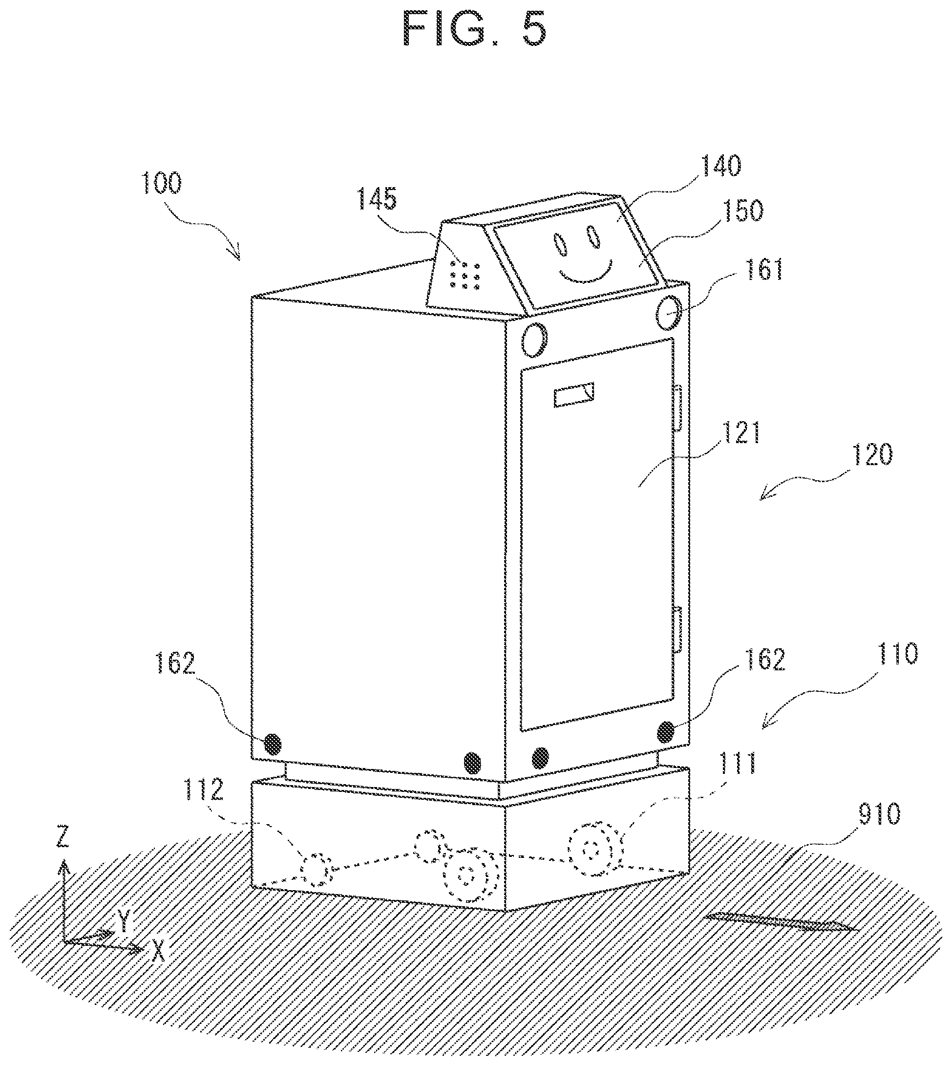 Patent US12304071 Figure 5 – Robot control system, robot control method, and control program