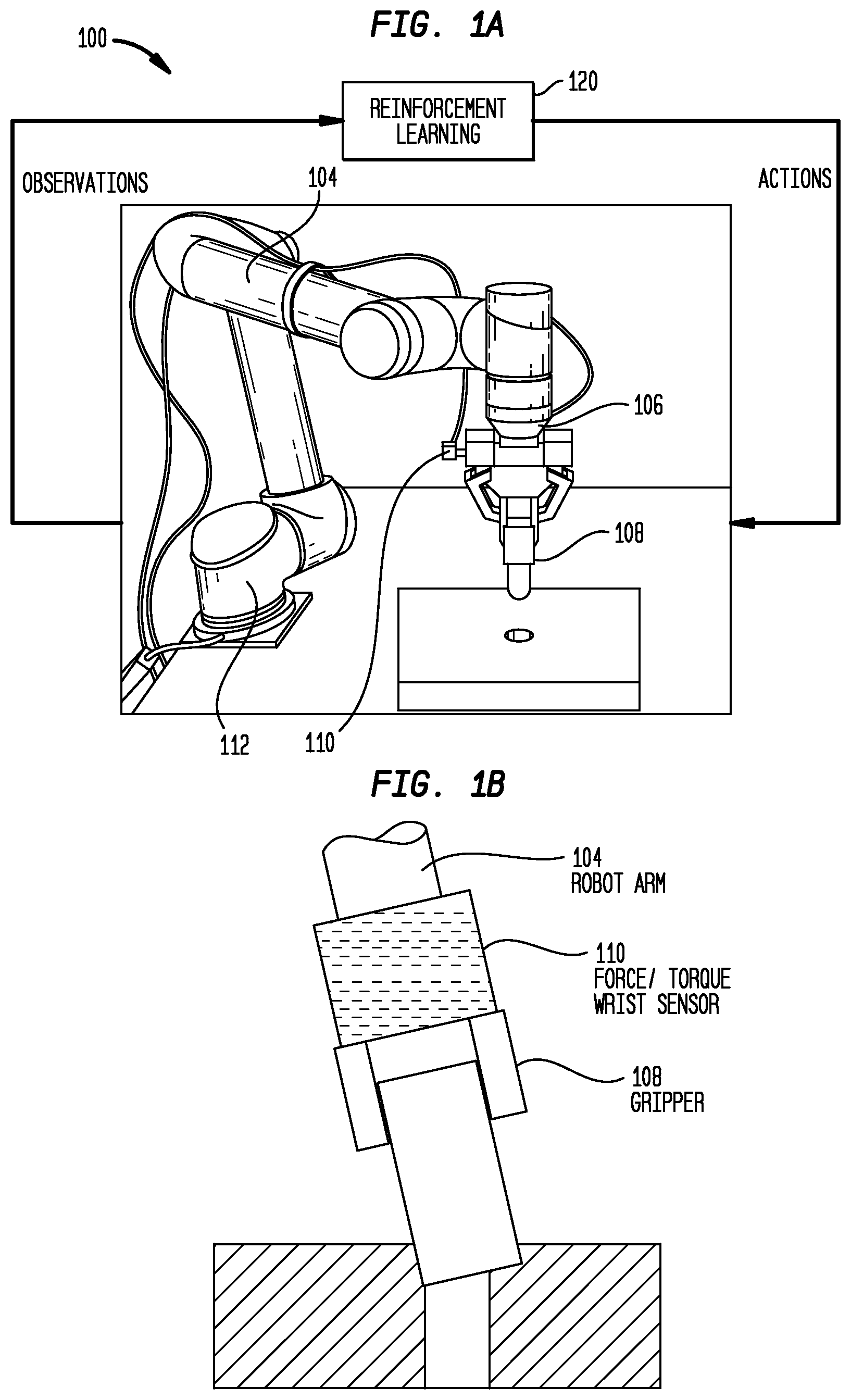 Patent US12304072 Figure 1 – Reinforcement learning for contact-rich tasks in automation systems