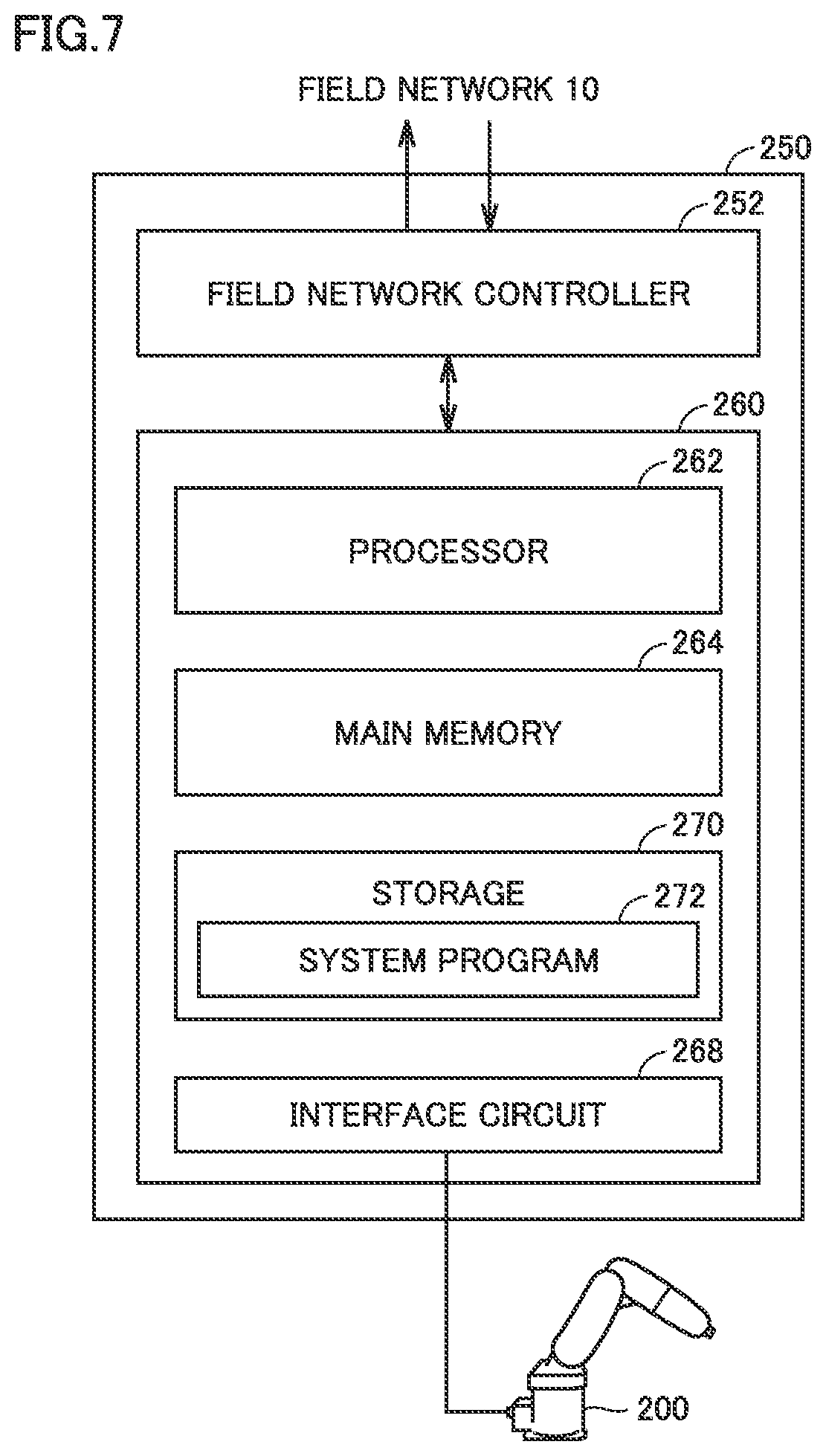 Patent US12304078 Figure 7 – Robot control system, control program, and control method
