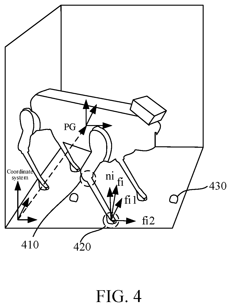Patent US12304083 Figure 4 – Legged robot motion control method, apparatus, and device, and medium