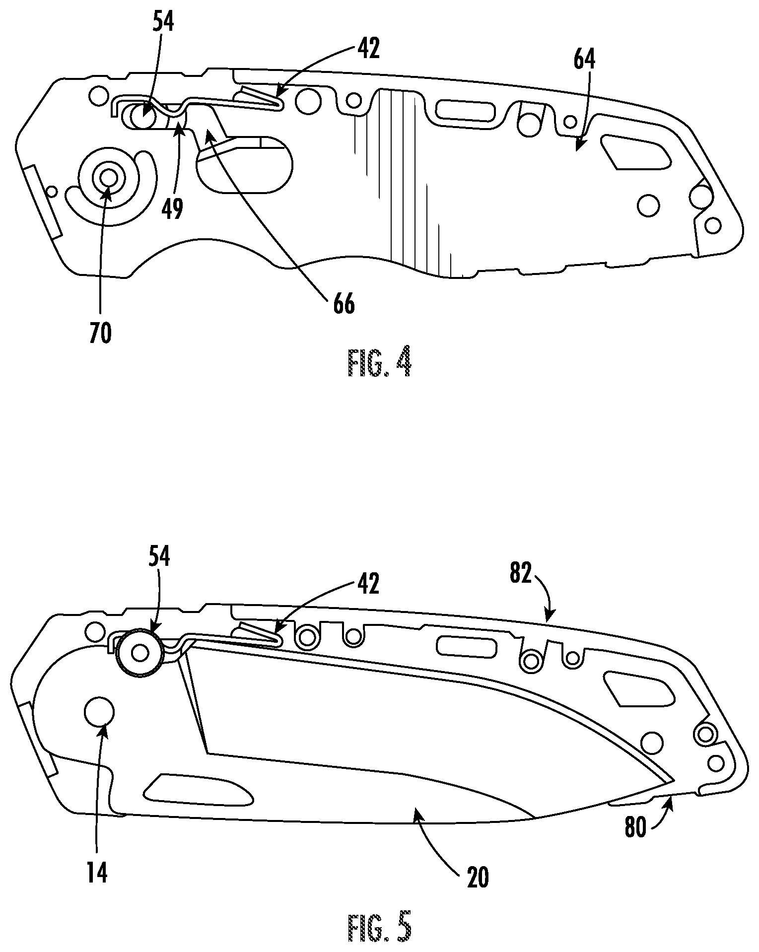 Patent US12304092 Figure 2 – Folding knife safety mechanism
