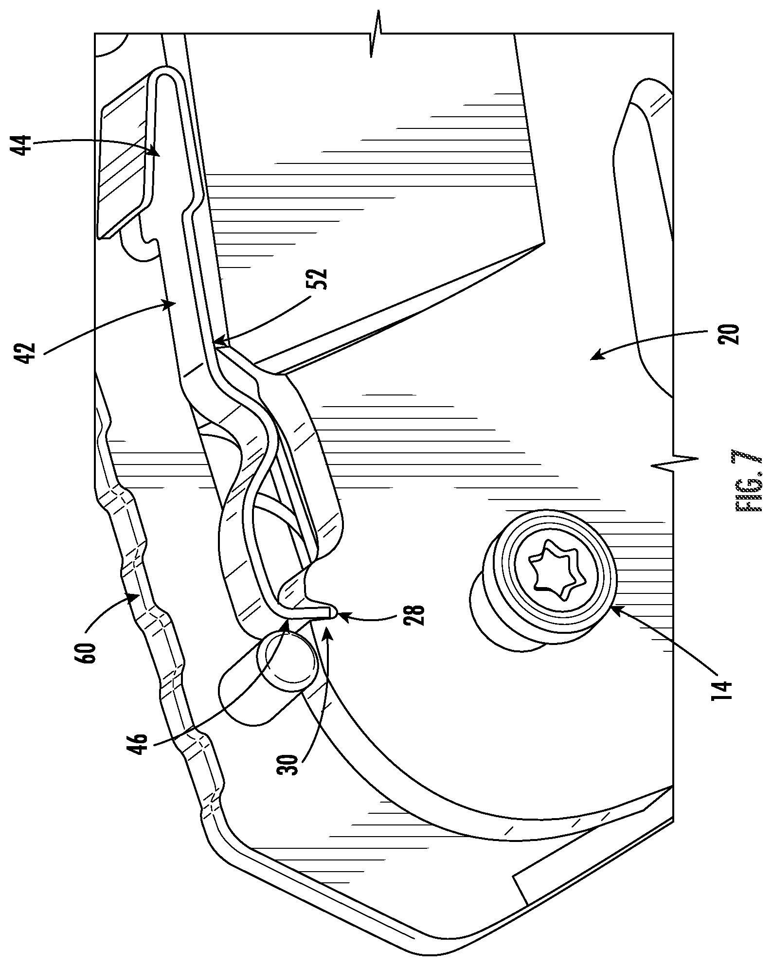 Patent US12304092 Figure 4 – Folding knife safety mechanism