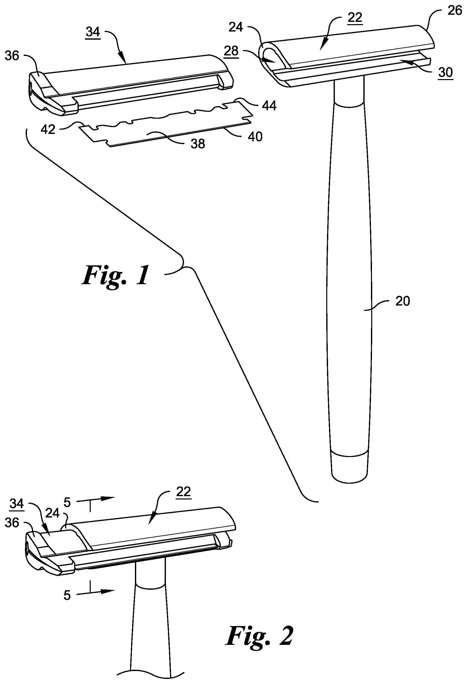 Patent US12304094 Figure 1 – Shaving instrument