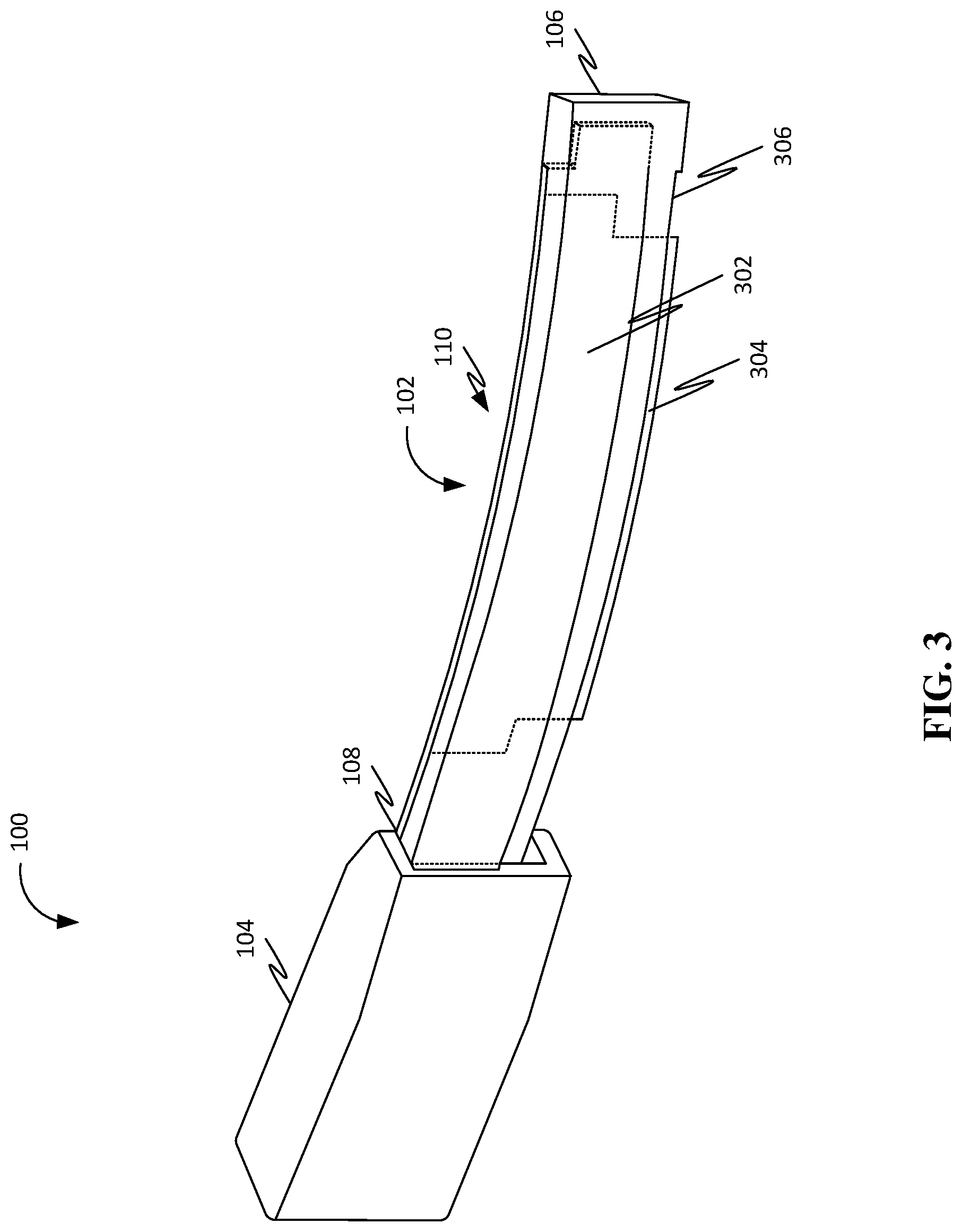 Patent US12304095 Figure 3 – Shaving implement