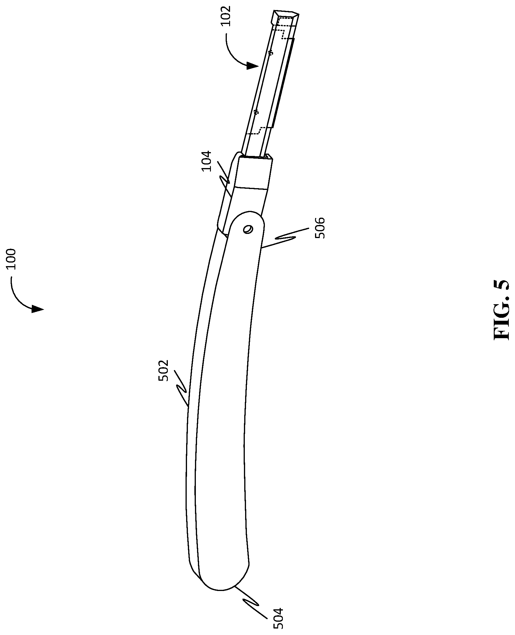 Patent US12304095 Figure 5 – Shaving implement