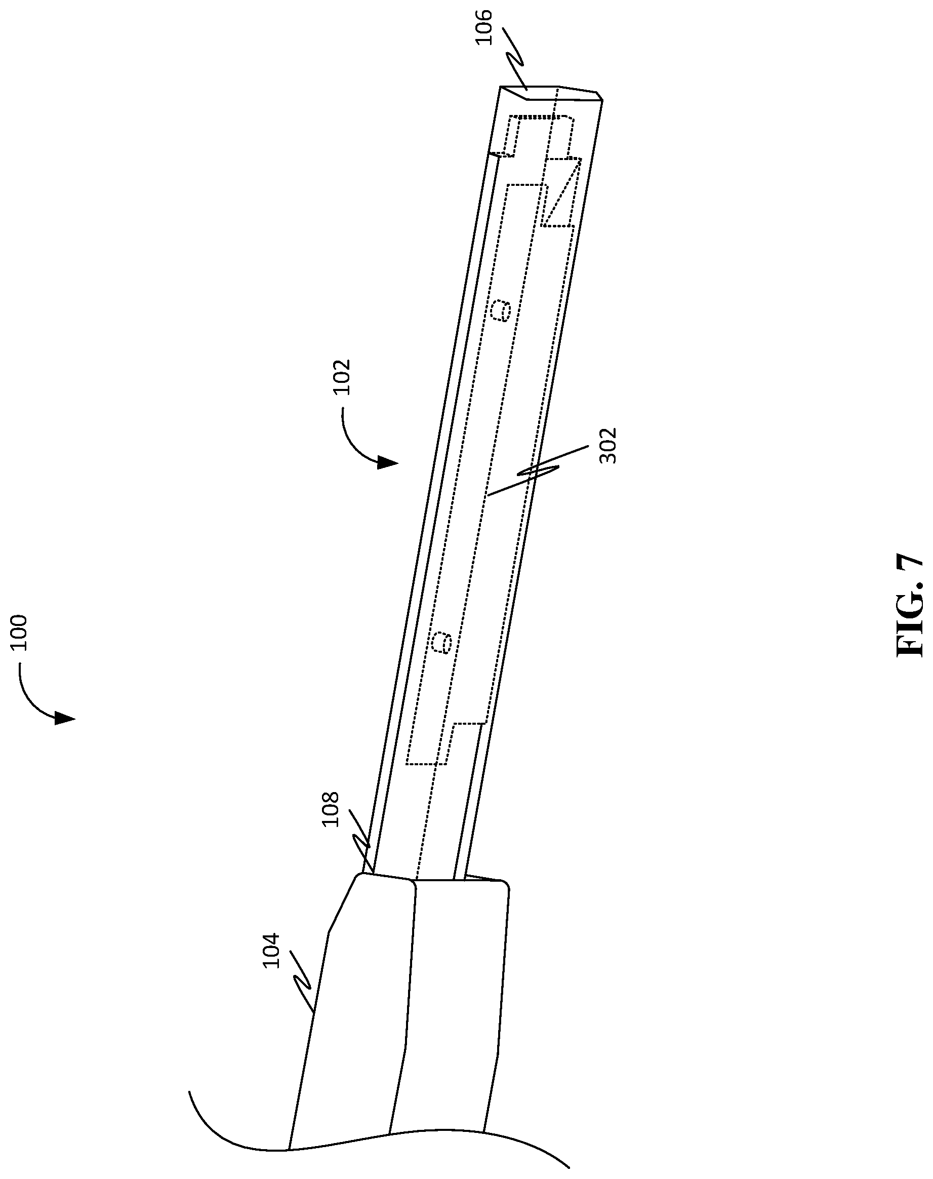Patent US12304095 Figure 7 – Shaving implement