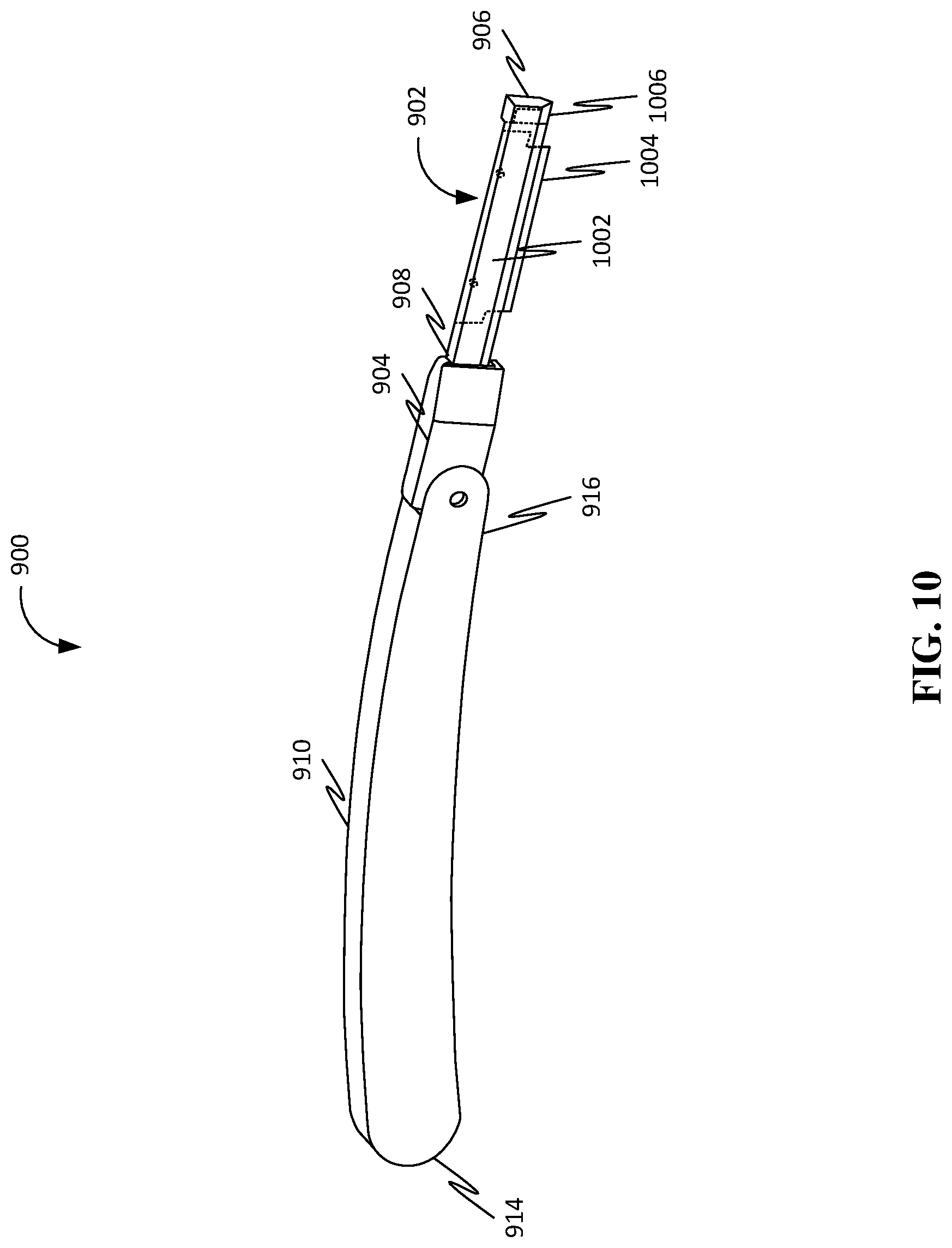 Patent US12304095 Figure 10 – Shaving implement