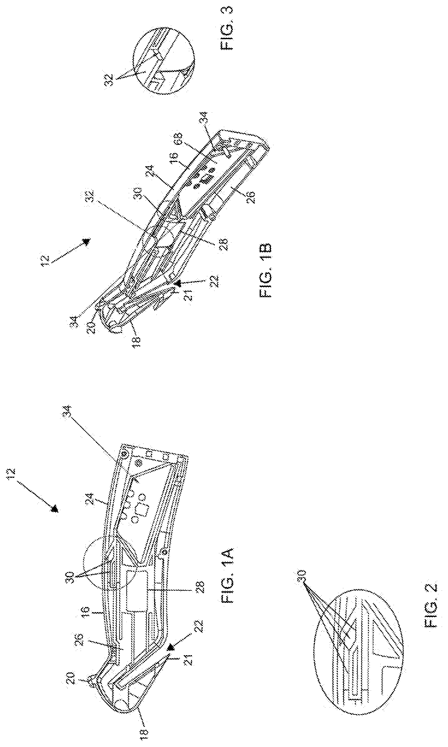 Patent US12304097 Figure 1 – Retractable utility knife