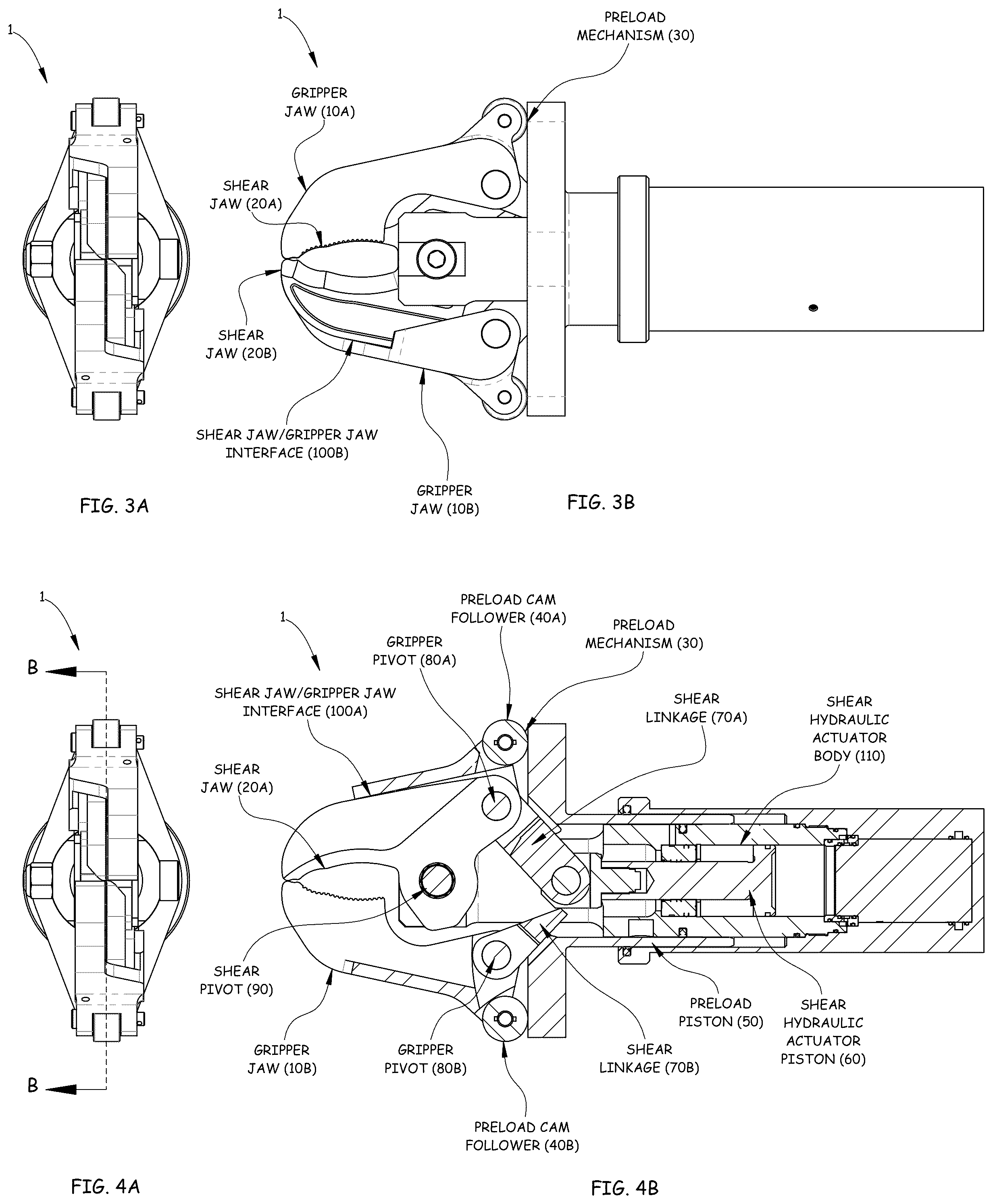 Patent US12304100 Figure 2 – Shear and grip device, system and method