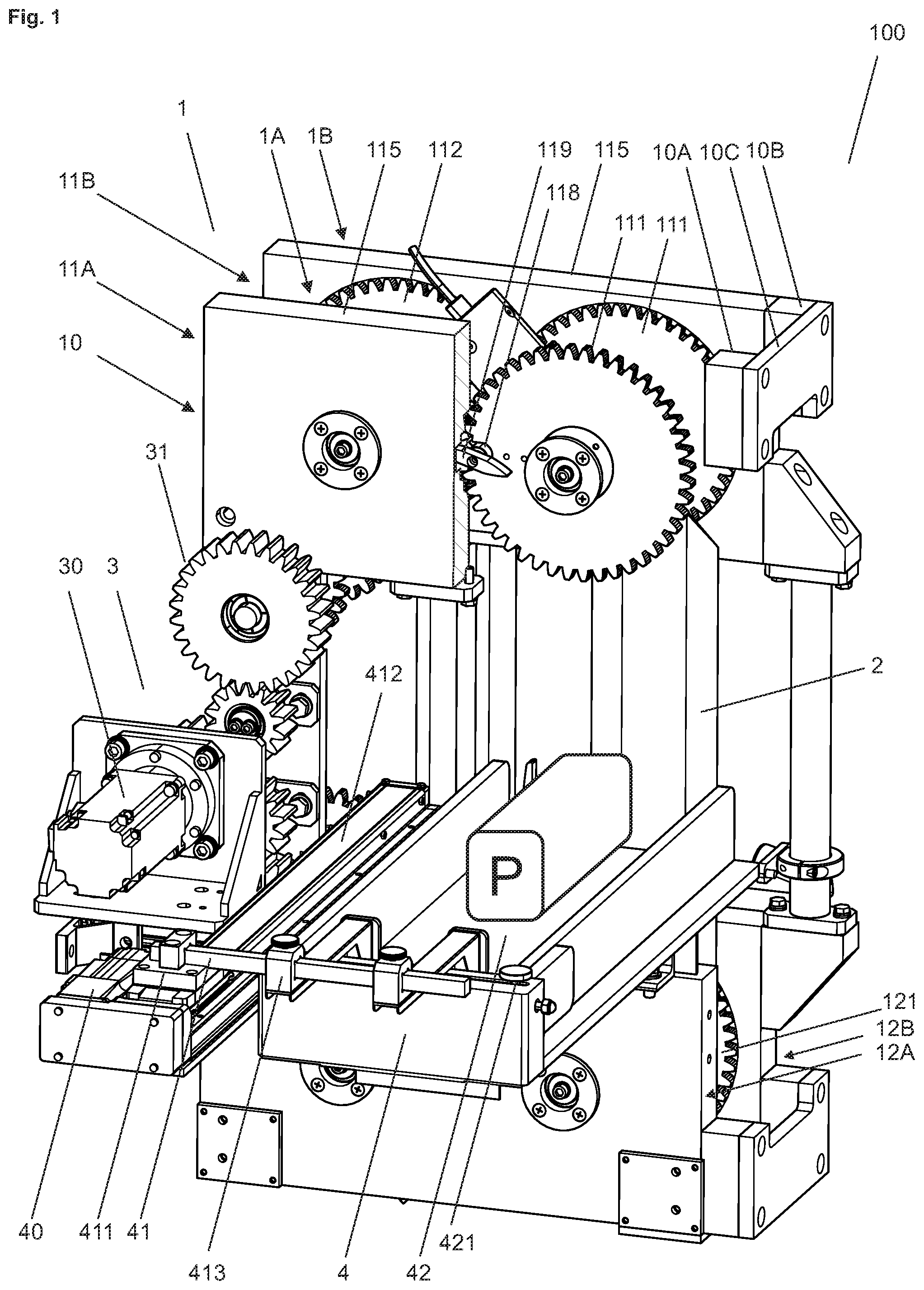 Patent US12304103 Figure 1 – Cutting device